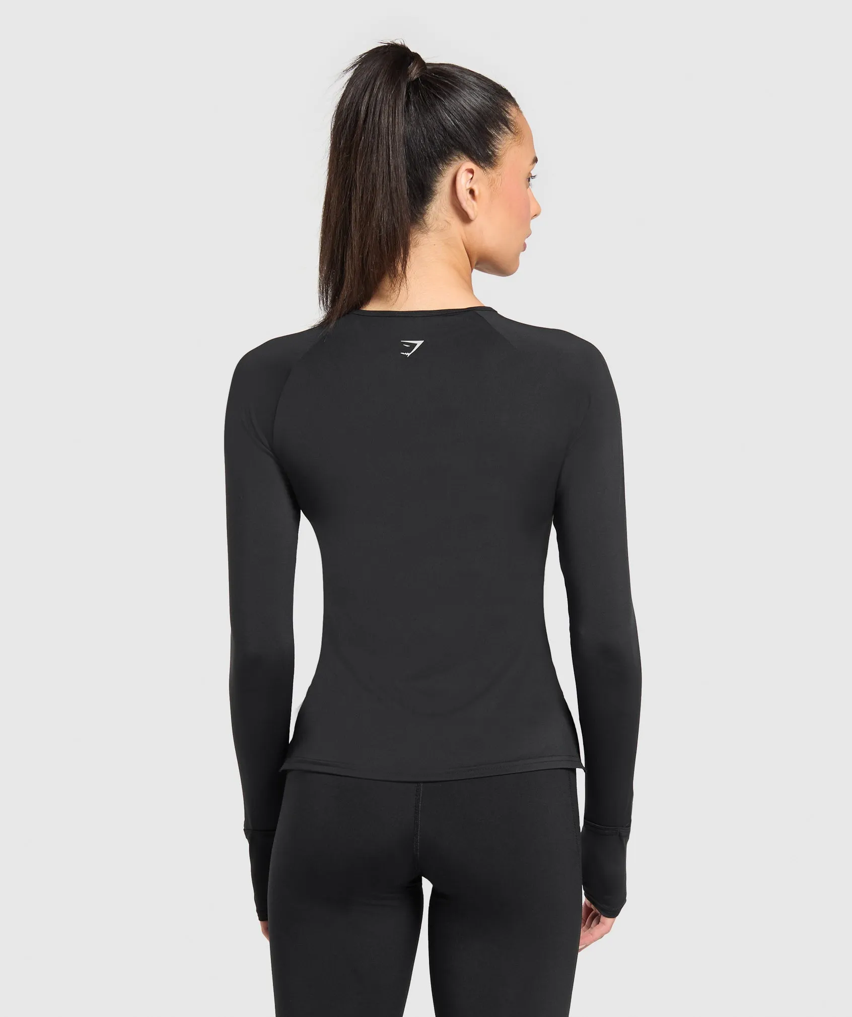 Gymshark Running Long Sleeve Top - Black sold by Gymshark product image thumbnail 2