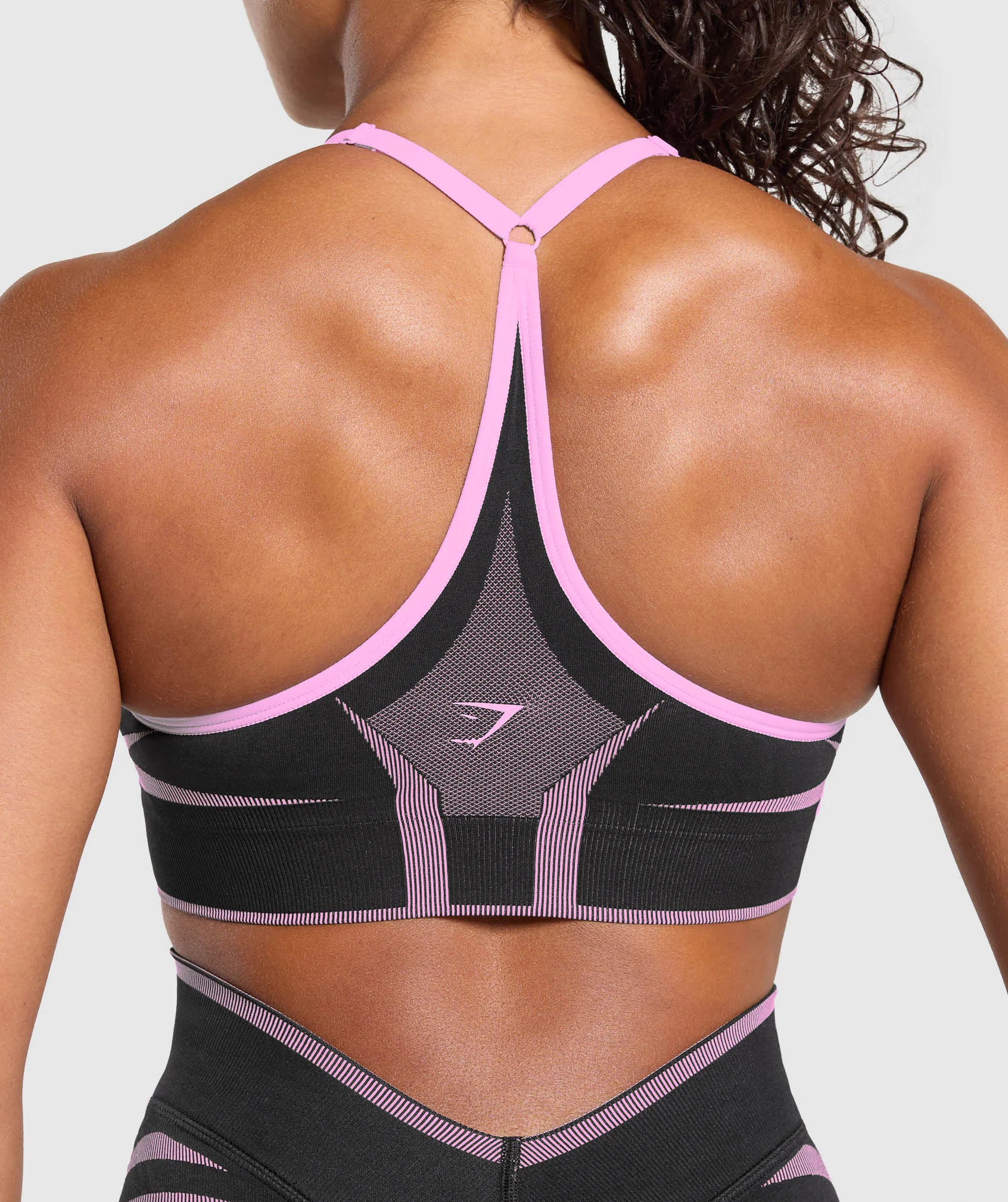 Gymshark Apex Lift Seamless Sports Bra - Darkest Purple/Sour Pink sold by Gymshark product image thumbnail 5