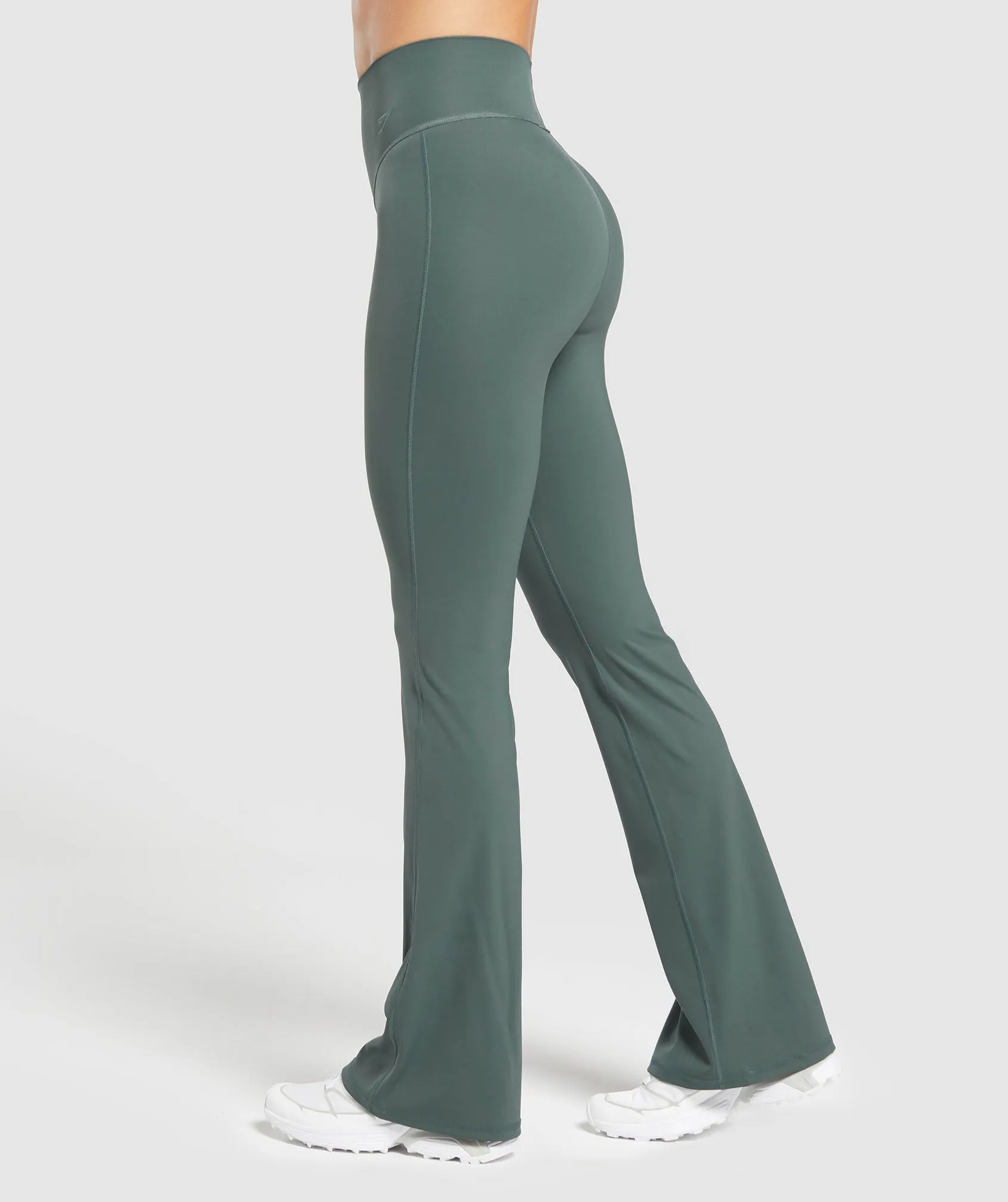 Gymshark Elevate Flared Leggings 2.0 - Slate Teal sold by Gymshark product image thumbnail 3