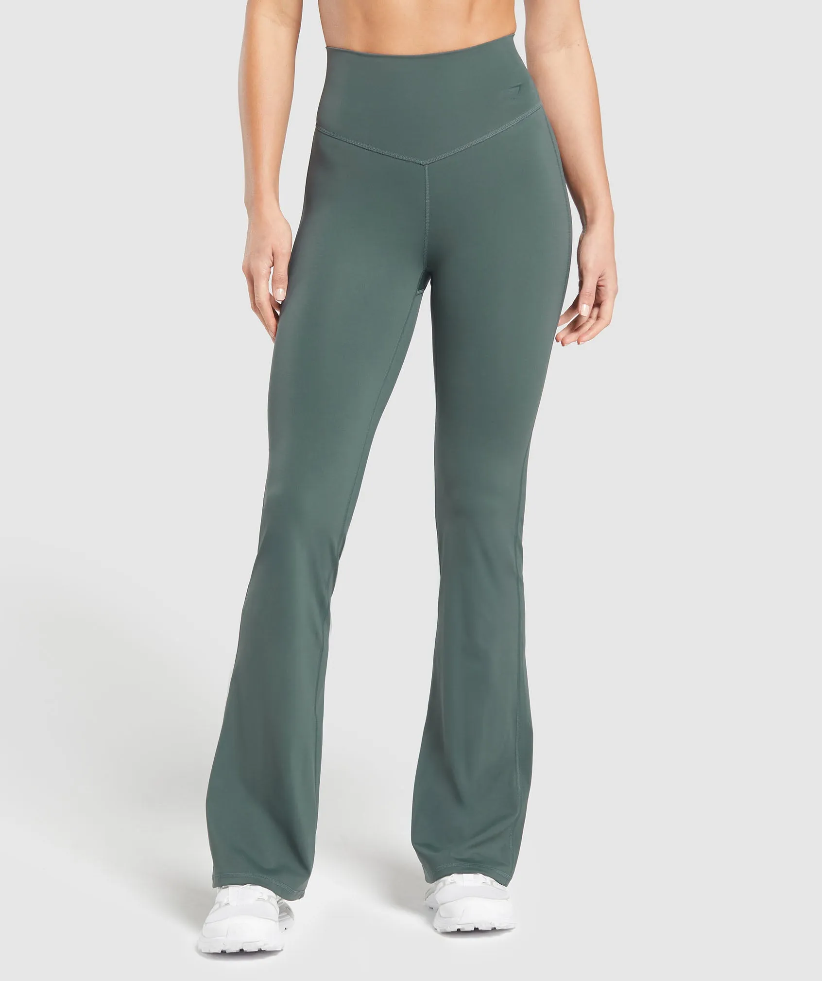 Gymshark Elevate Flared Leggings 2.0 - Slate Teal sold by Gymshark