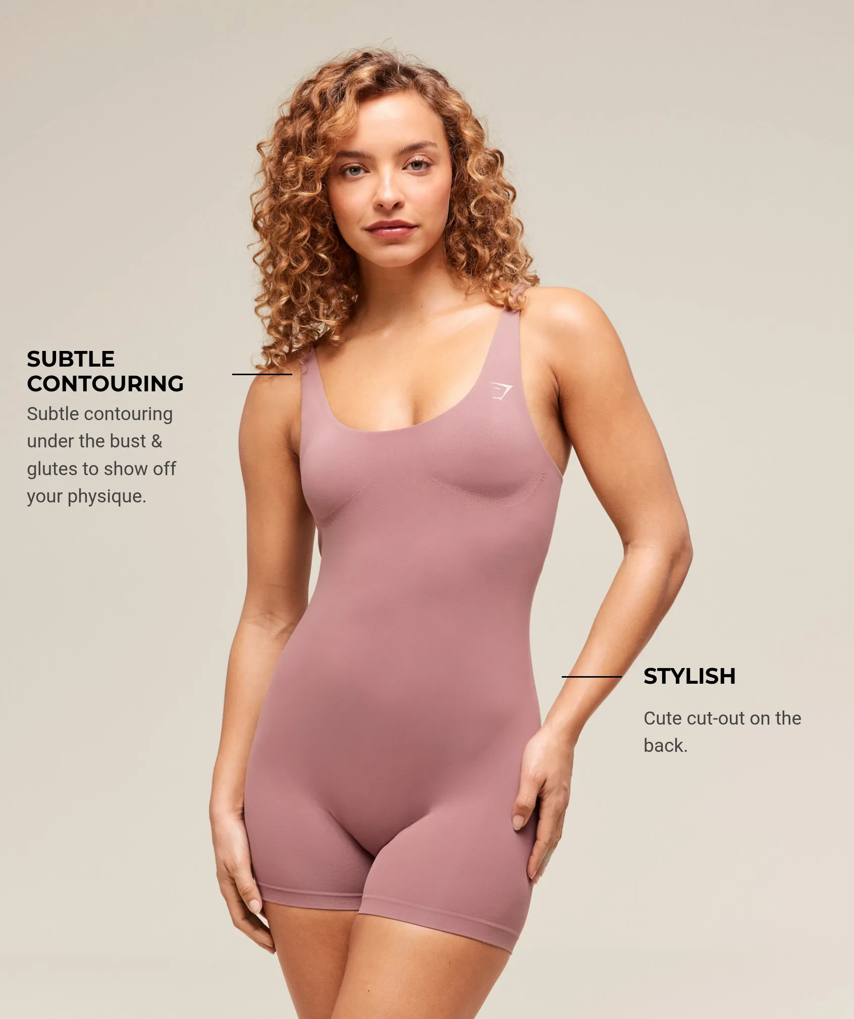 Gymshark Soft Sculpt 5" All-In-One - Calm Pink sold by Gymshark product image thumbnail 5