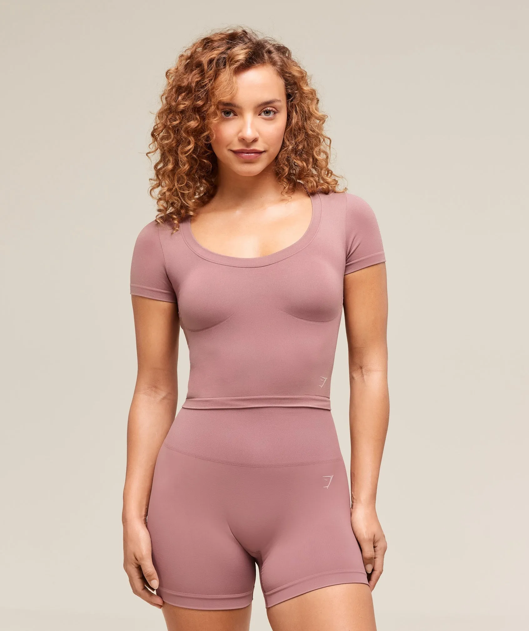 Gymshark Soft Sculpt Midi T-Shirt - Calm Pink sold by Gymshark