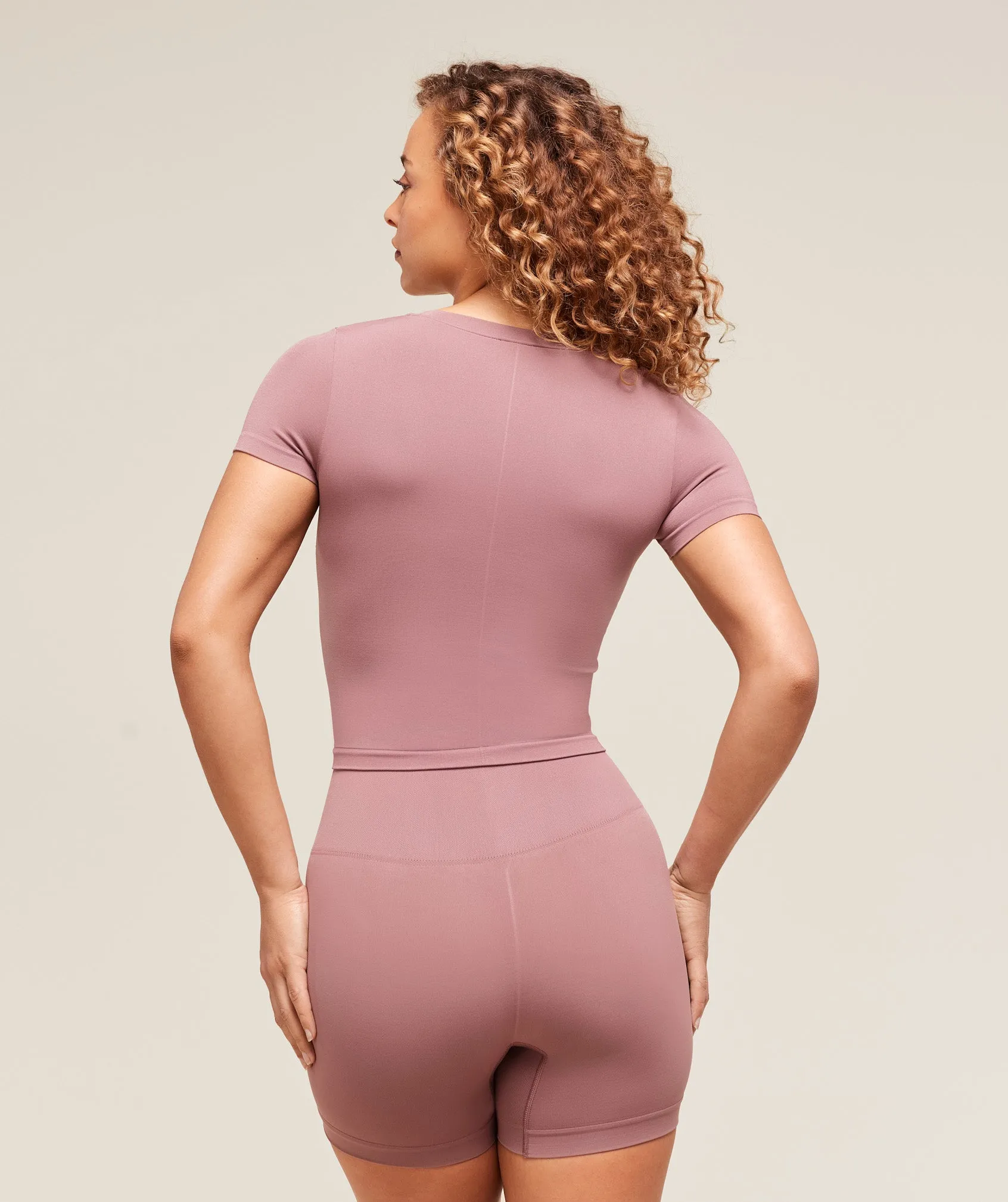 Gymshark Soft Sculpt Midi T-Shirt - Calm Pink sold by Gymshark product image thumbnail 2