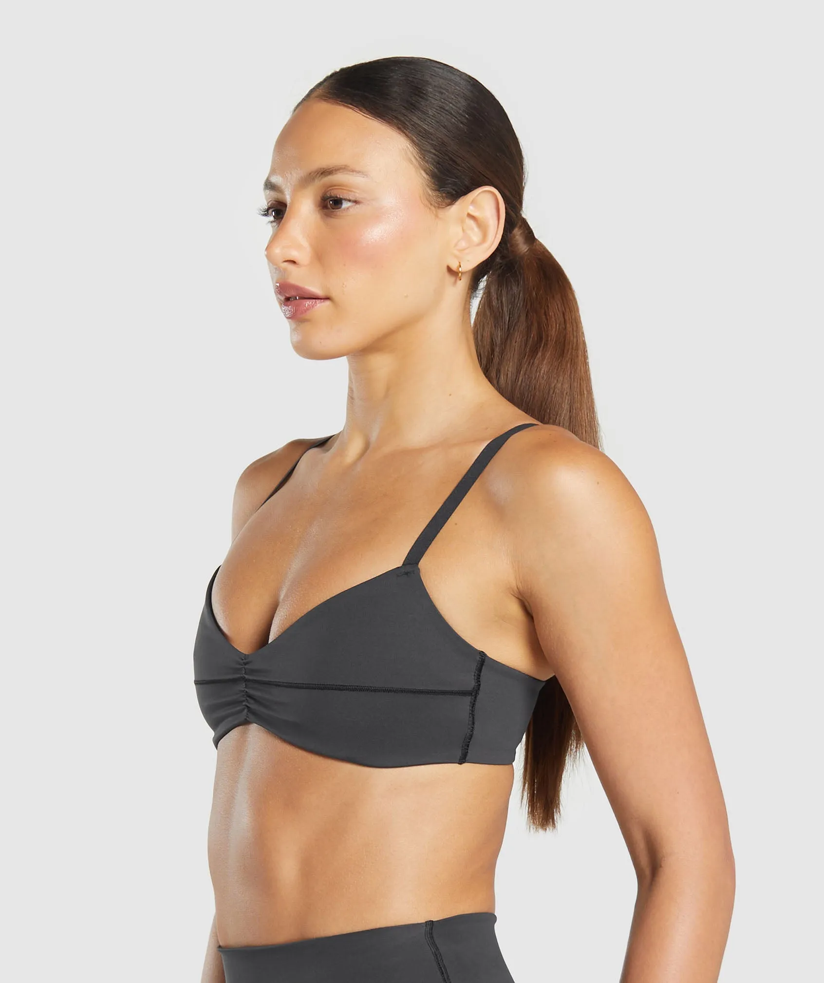 Gymshark Elevate Ruched Sports Bra - Black sold by Gymshark product image thumbnail 5