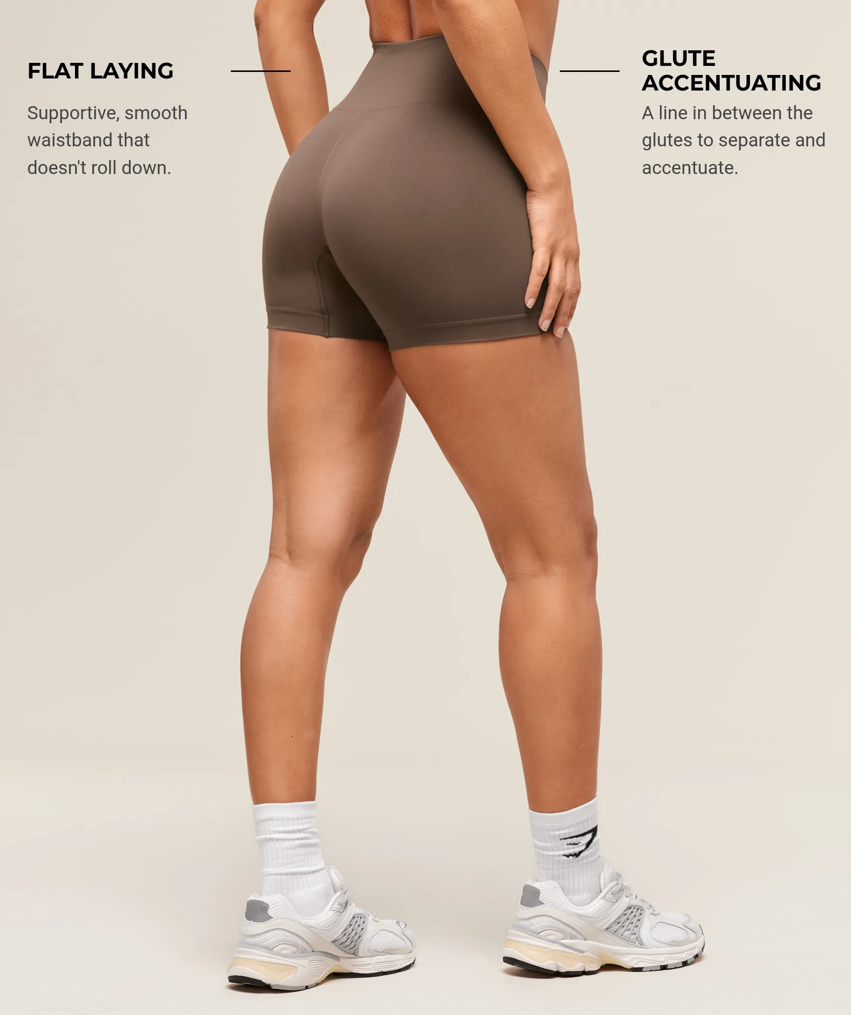 Gymshark Soft Sculpt Shorts - Walnut Brown sold by Gymshark product image thumbnail 5