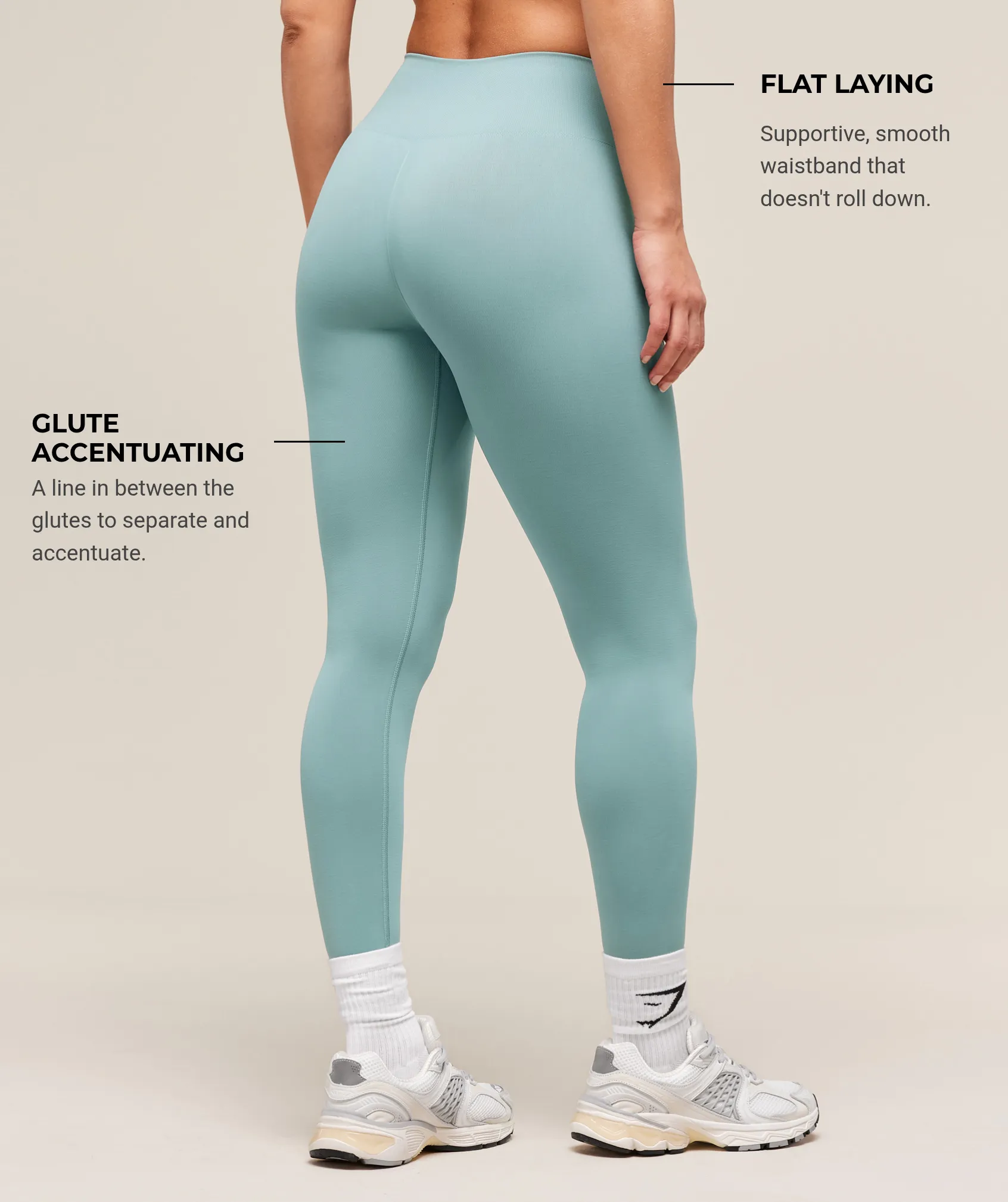 Gymshark Soft Sculpt Leggings - Rest Blue sold by Gymshark product image thumbnail 5
