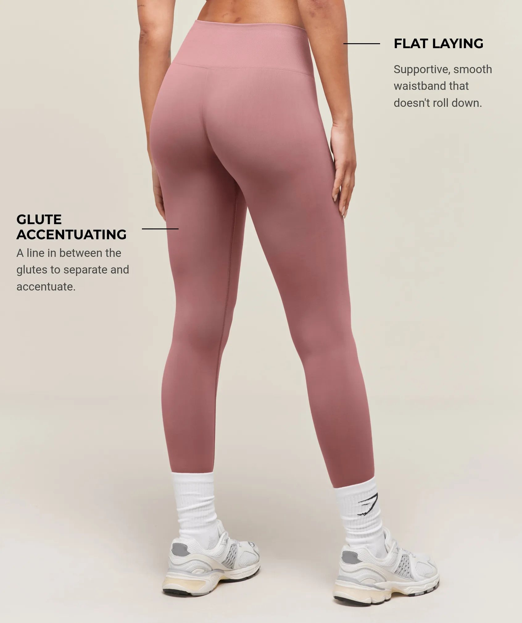 Gymshark Soft Sculpt Leggings - Calm Pink sold by Gymshark product image thumbnail 5