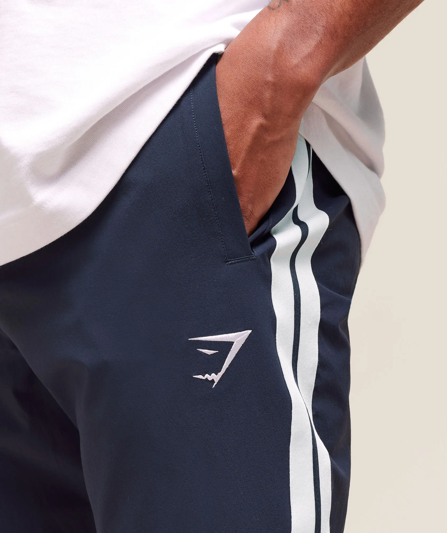 Gymshark Retro Side Stripe Joggers - Heavy Blue sold by Gymshark product image thumbnail 5