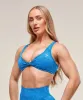 Gymshark Adapt Animal X Whitney Seamless Twist Front Bra - Barbell Blue/Gentle Blue sold by Gymshark