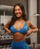 Gymshark Adapt Animal X Whitney Seamless Twist Front Bra - Barbell Blue/Gentle Blue sold by Gymshark