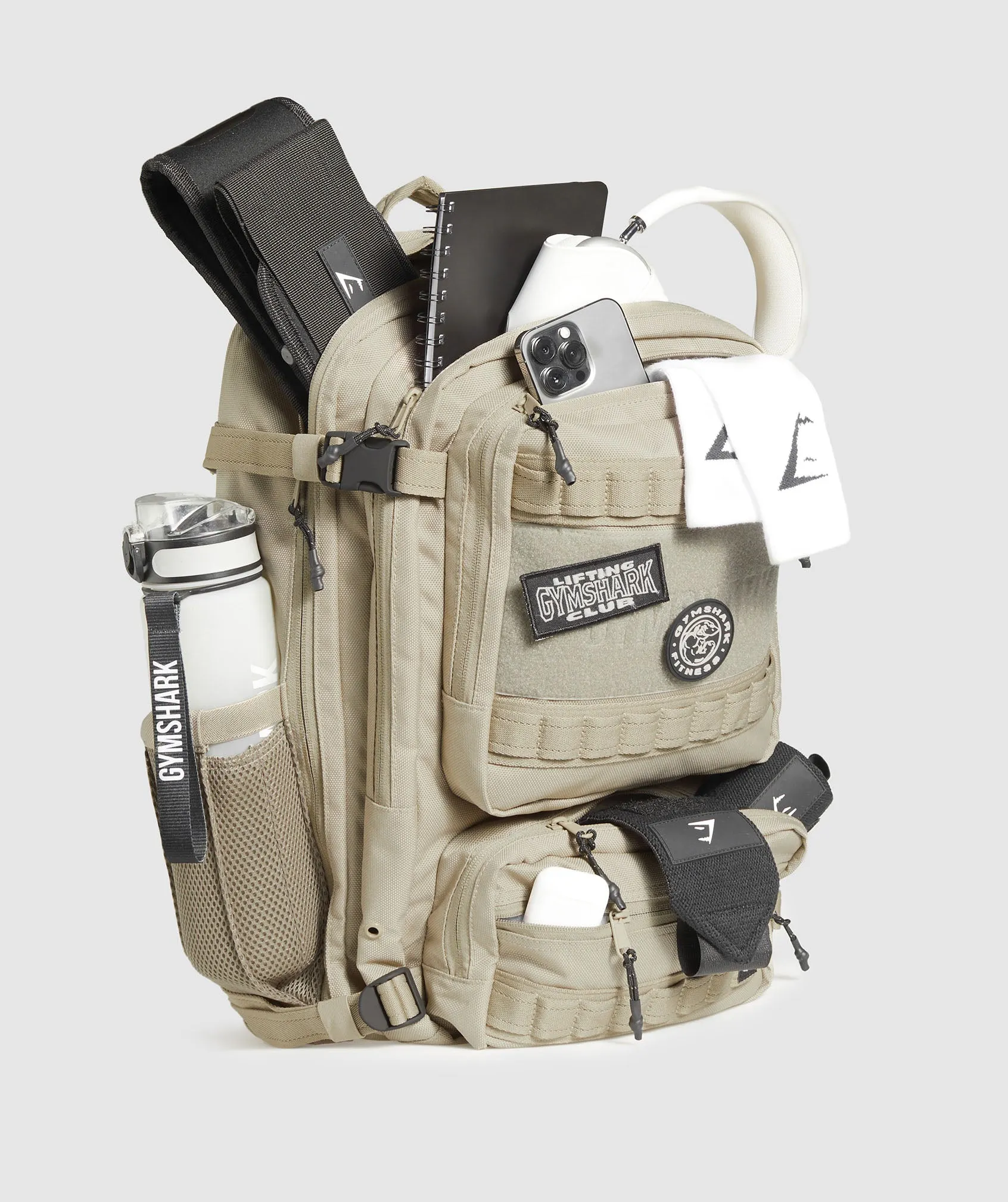 Gymshark Tactical Backpack - Cement Brown sold by Gymshark product image thumbnail 4