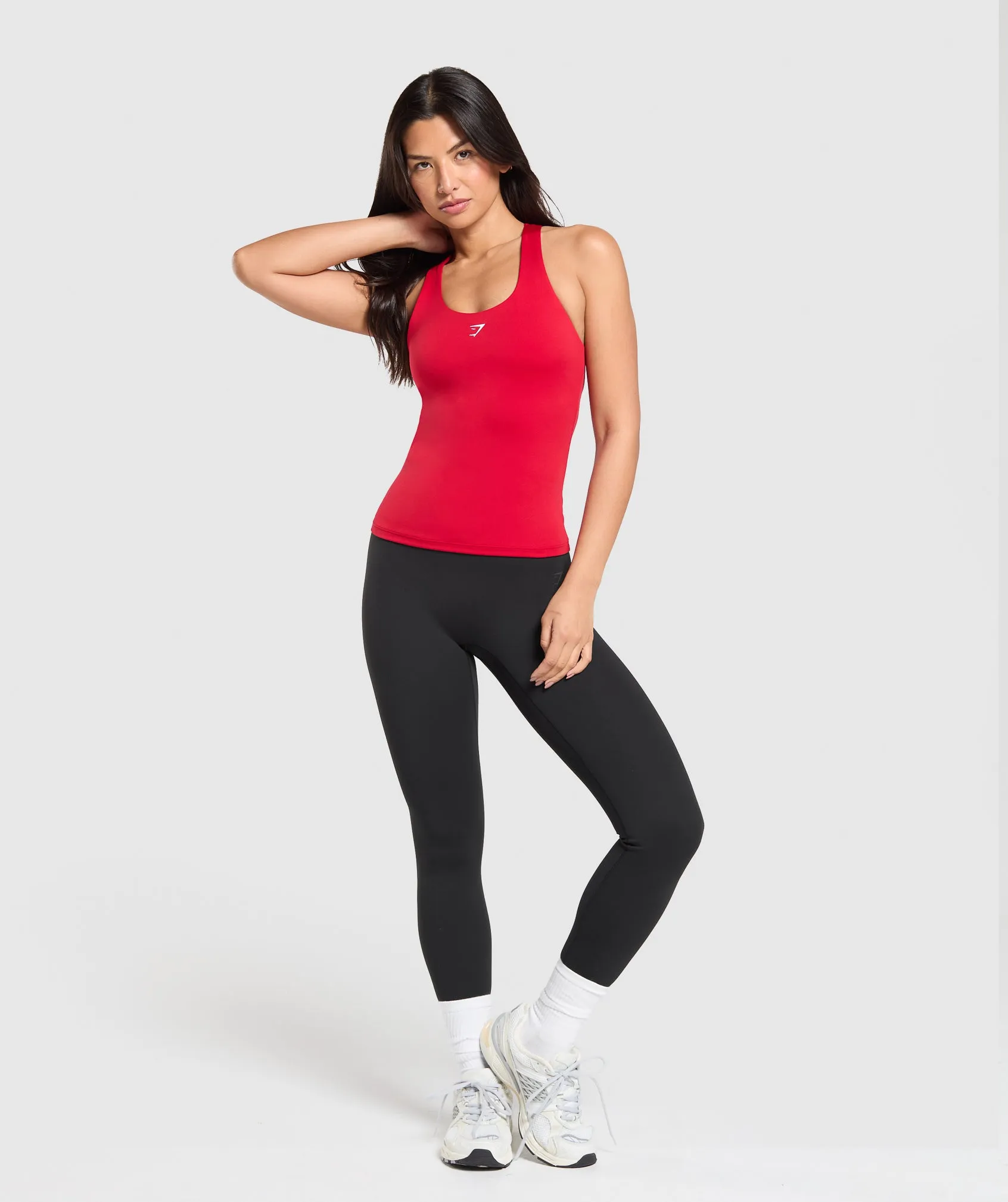 Gymshark Everyday Racer Back Tank With Shelf - Carmine Red sold by Gymshark product image thumbnail 4