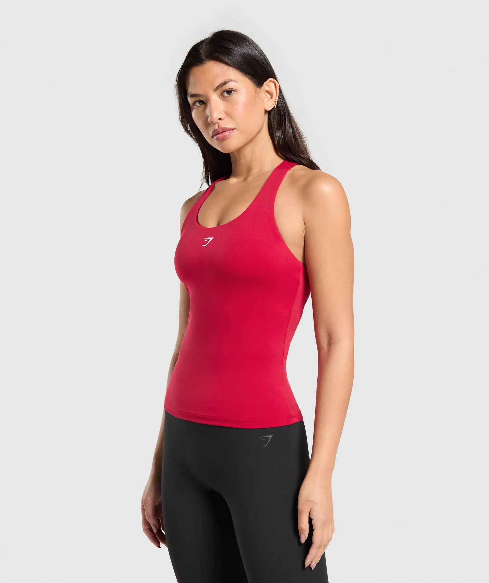 Gymshark Everyday Racer Back Tank With Shelf - Carmine Red sold by Gymshark product image thumbnail 3