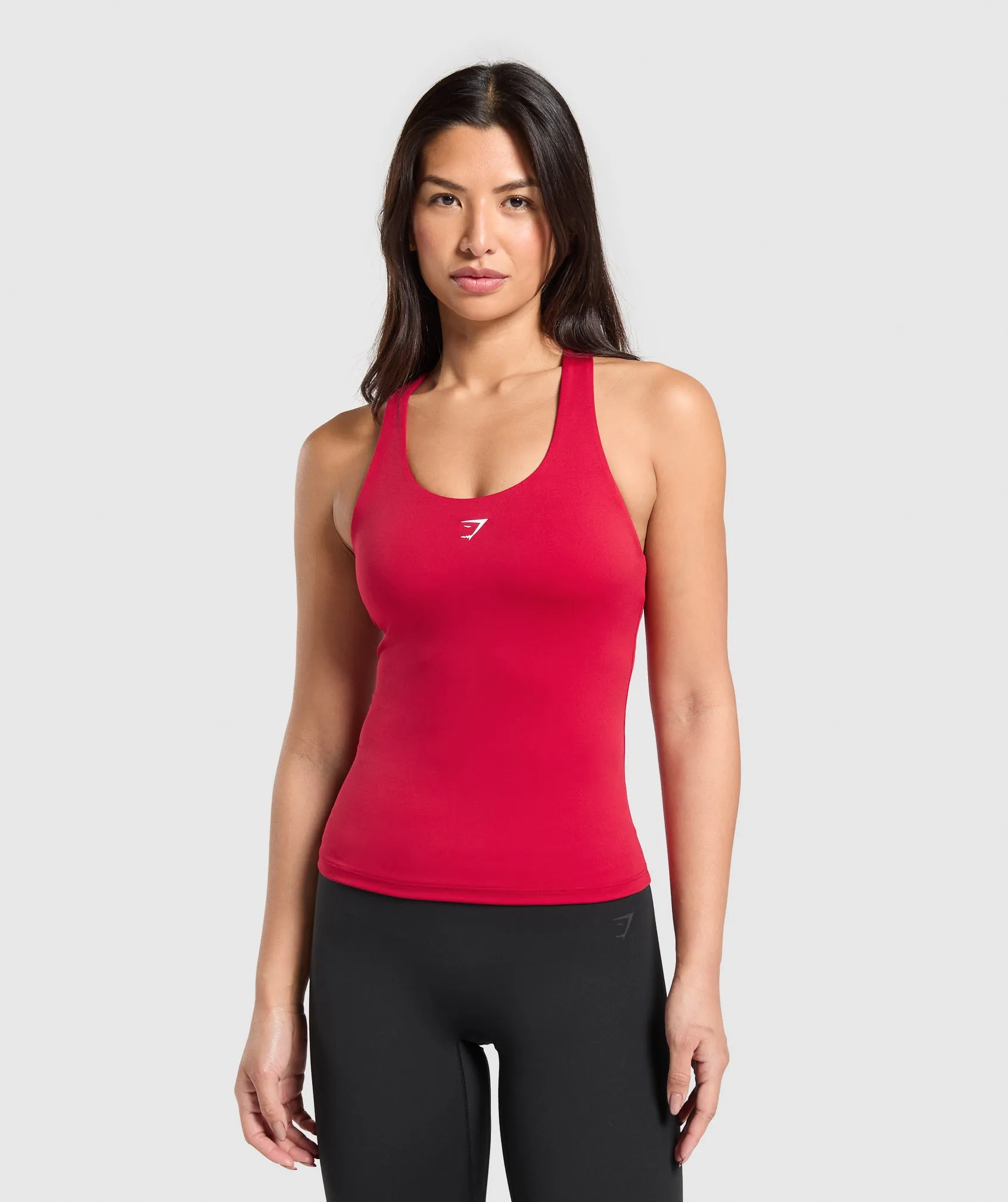 Gymshark Everyday Racer Back Tank With Shelf - Carmine Red sold by Gymshark