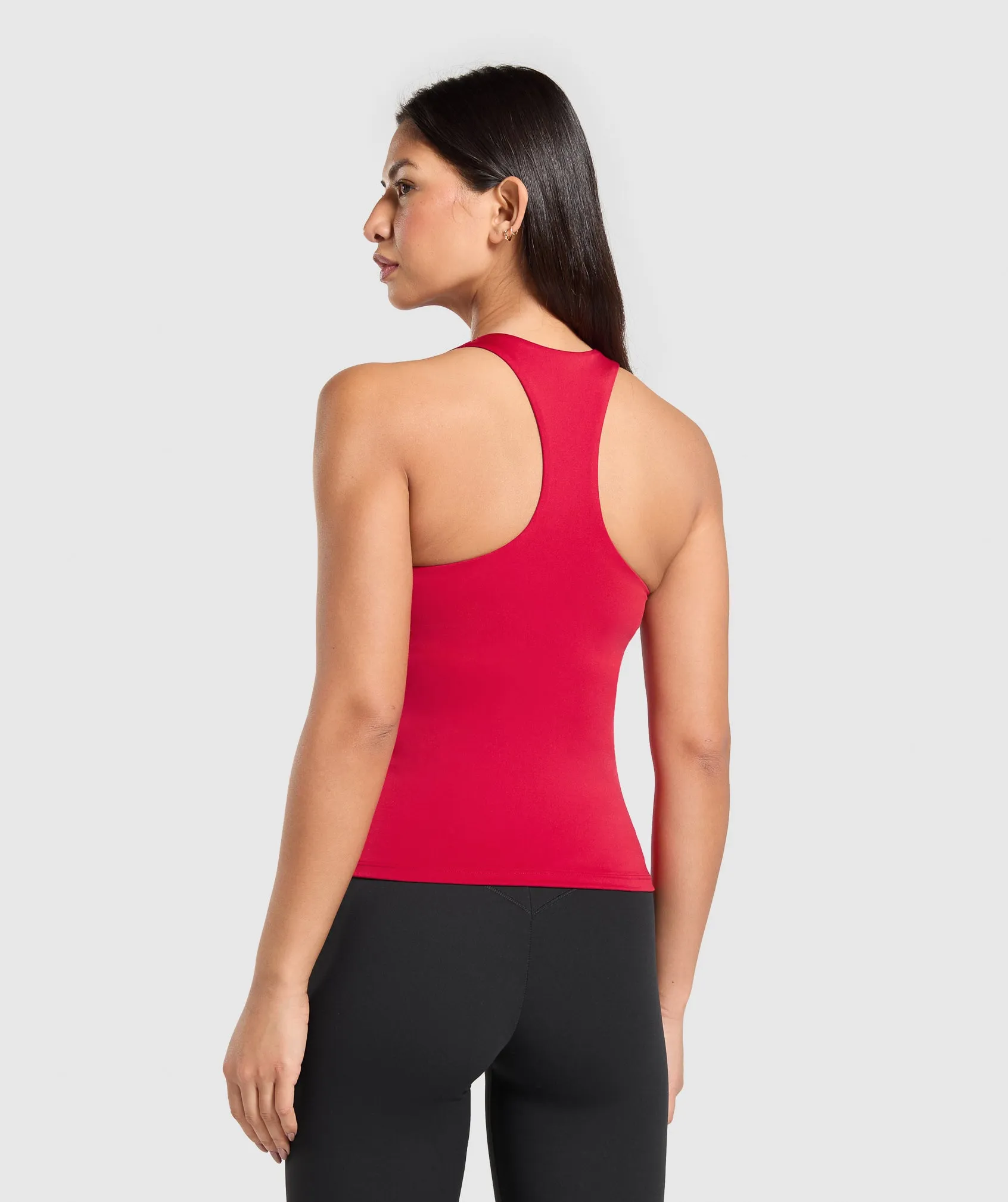 Gymshark Everyday Racer Back Tank With Shelf - Carmine Red sold by Gymshark product image thumbnail 2
