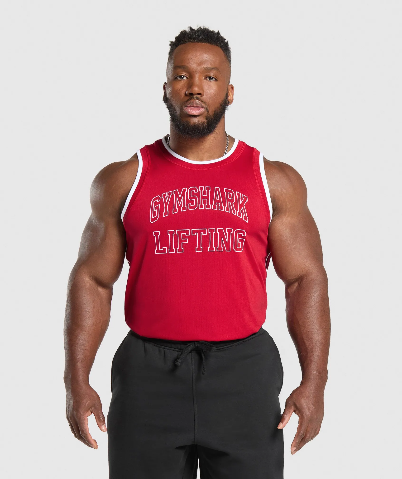 Gymshark Mesh Tank - Conditioning Red sold by Gymshark