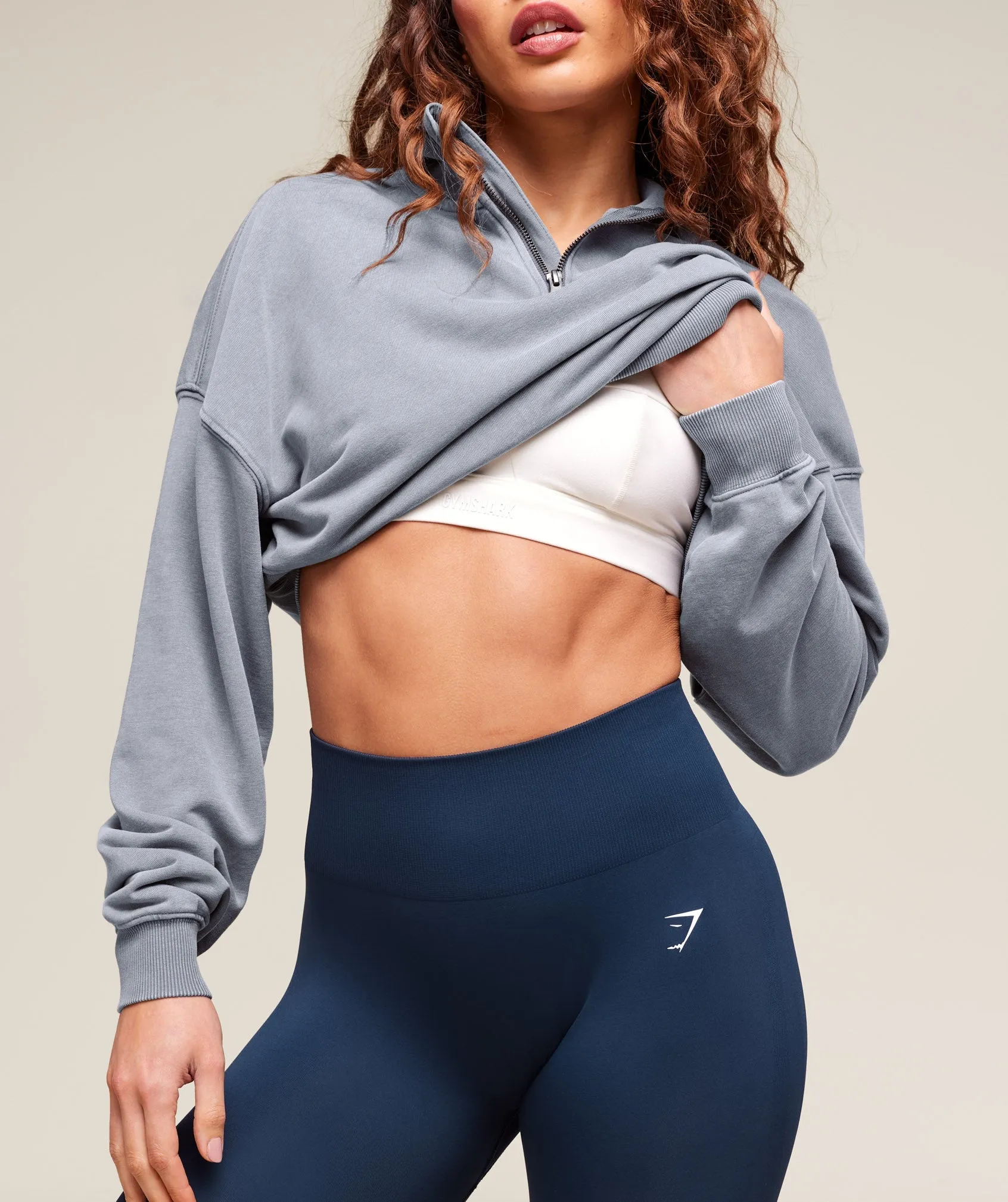 Gymshark Everyday Seamless Leggings - Navy sold by Gymshark product image thumbnail 5