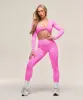 Gymshark Adapt X Whitney Animal Seamless Long Sleeve Top - Sour Pink/Vibrant Pink sold by Gymshark
