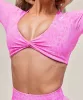 Gymshark Adapt X Whitney Animal Seamless Long Sleeve Top - Sour Pink/Vibrant Pink sold by Gymshark