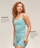 Gymshark Soft Sculpt Tank With Shelf - Rest Blue sold by Gymshark