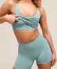 Gymshark Soft Sculpt Tank With Shelf - Rest Blue sold by Gymshark