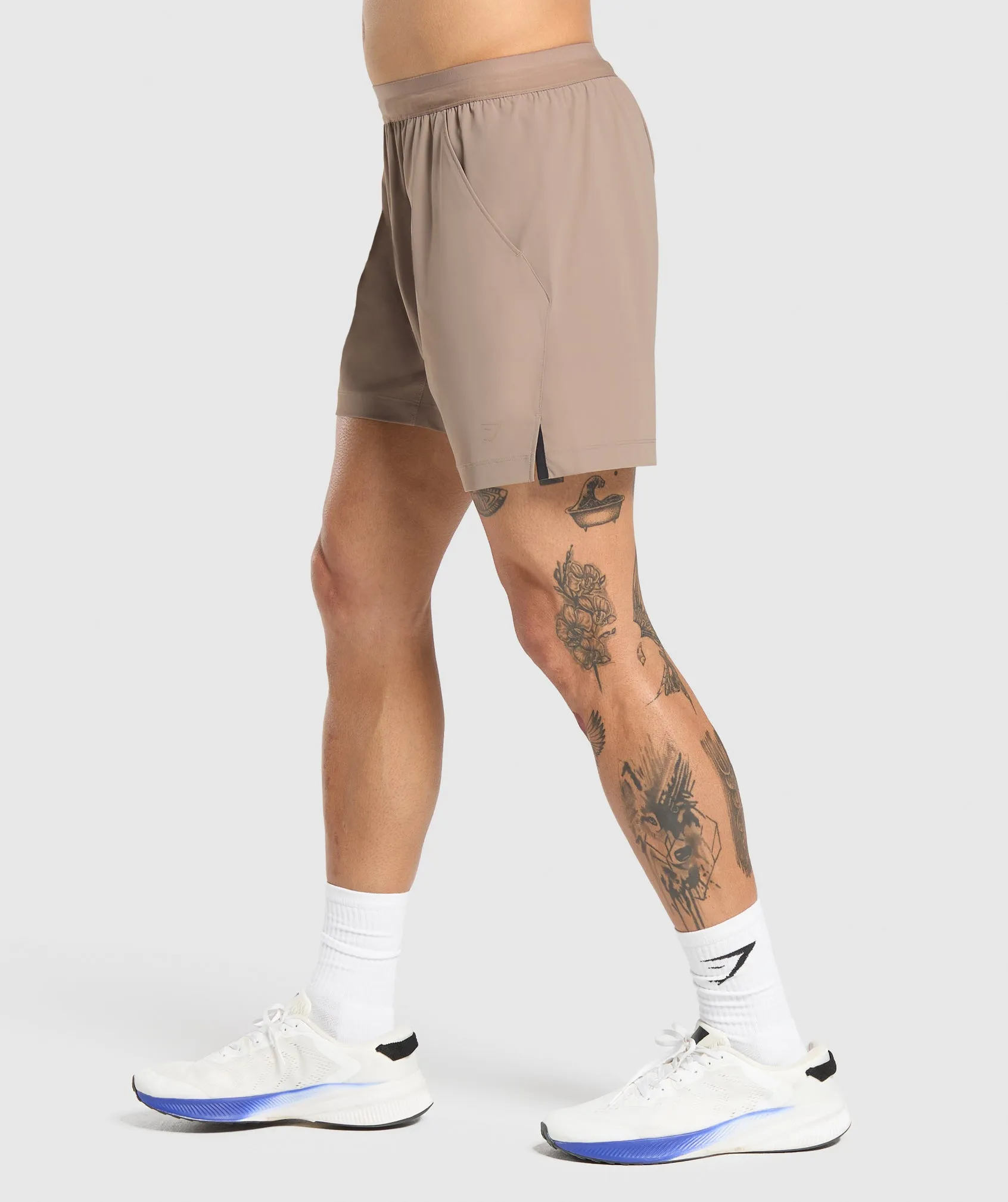 Gymshark Hybrid 6" Shorts - Lifestyle Brown sold by Gymshark product image thumbnail 3