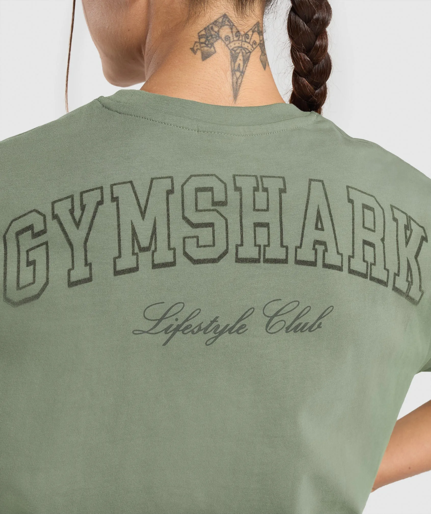 Gymshark Campus Classics Graphic T-Shirt - Unit Green sold by Gymshark product image thumbnail 5