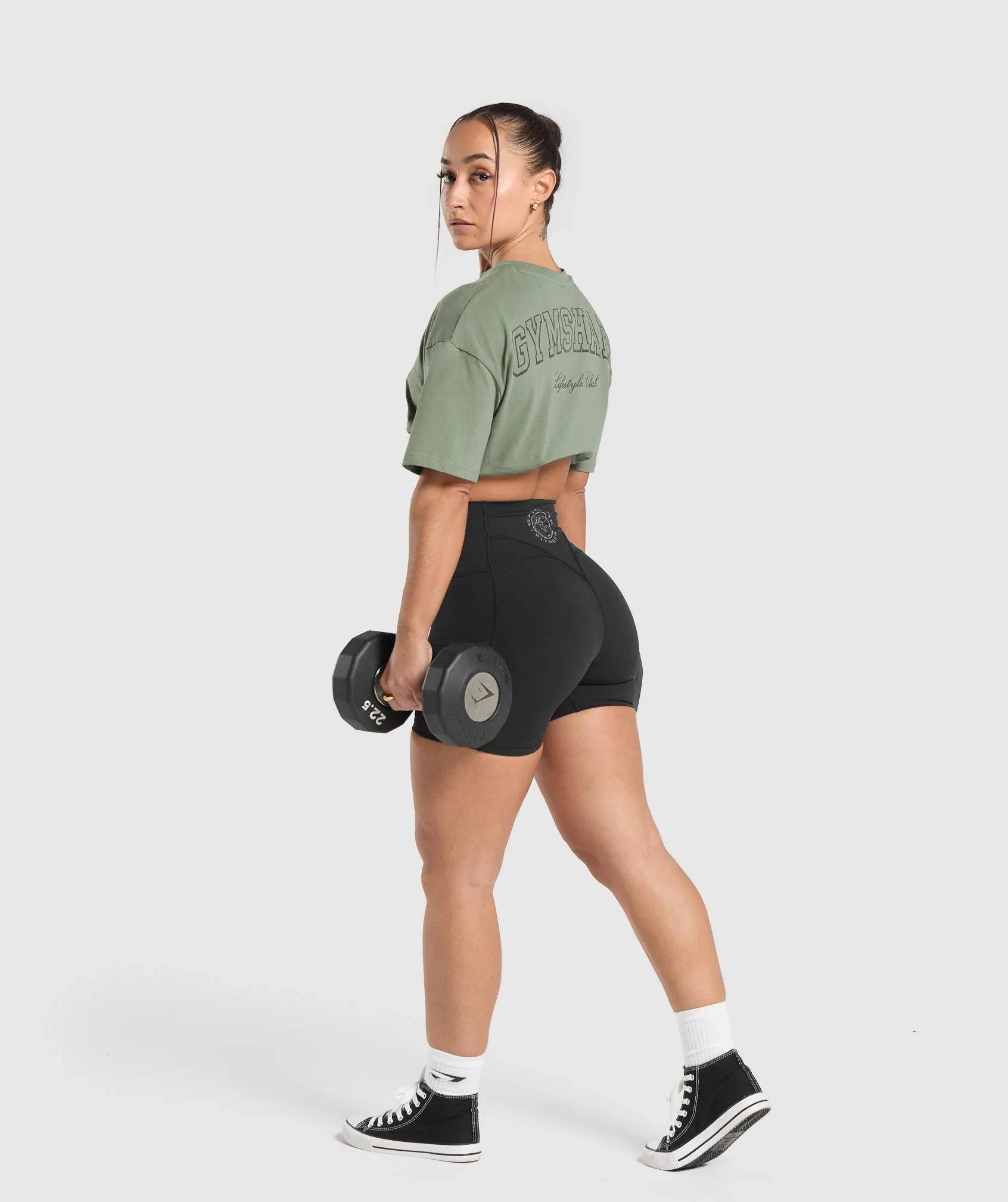 Gymshark Campus Classics Graphic T-Shirt - Unit Green sold by Gymshark product image thumbnail 4