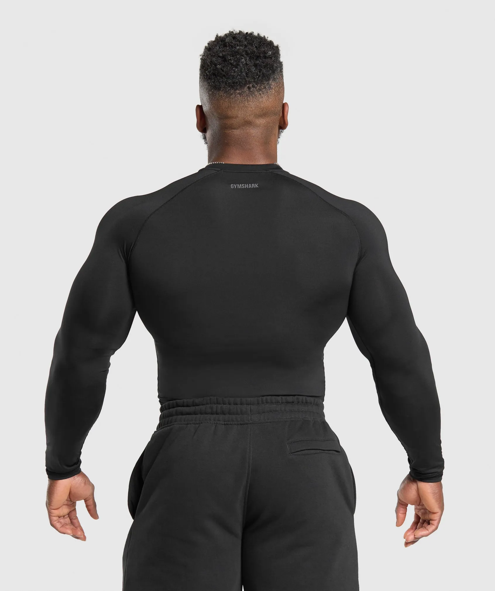 Gymshark Element Baselayer Long Sleeve T-Shirt - Black sold by Gymshark product image thumbnail 2