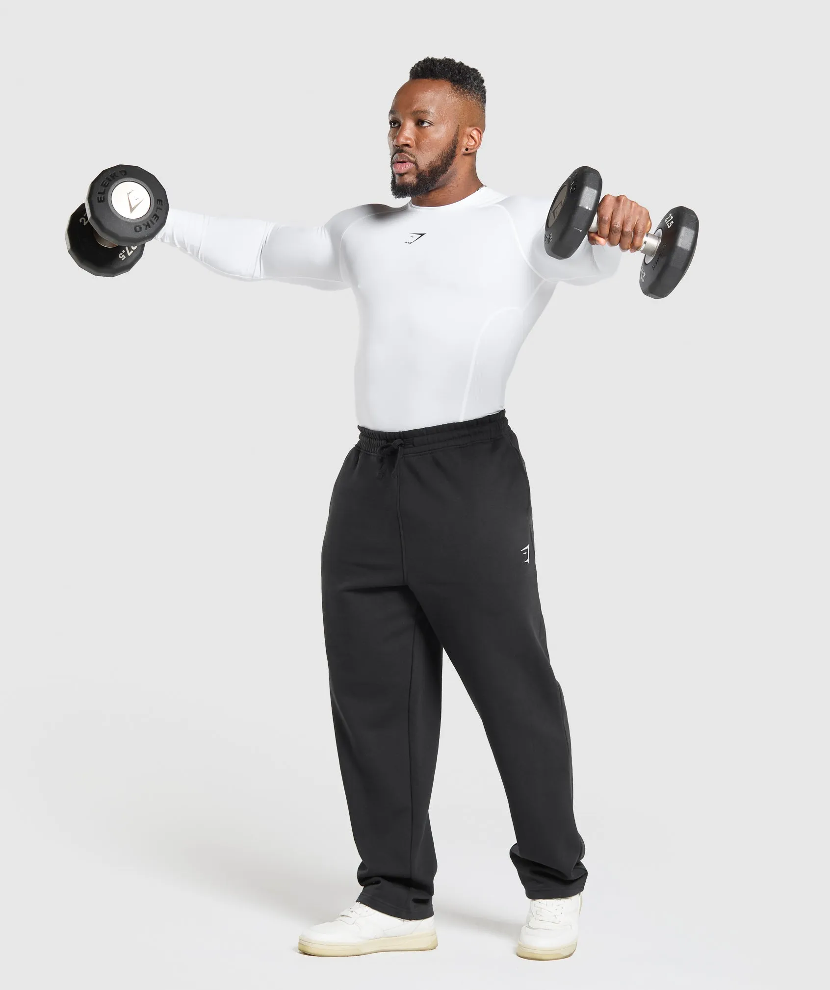 Gymshark Element Baselayer Long Sleeve T-Shirt - White sold by Gymshark product image thumbnail 4