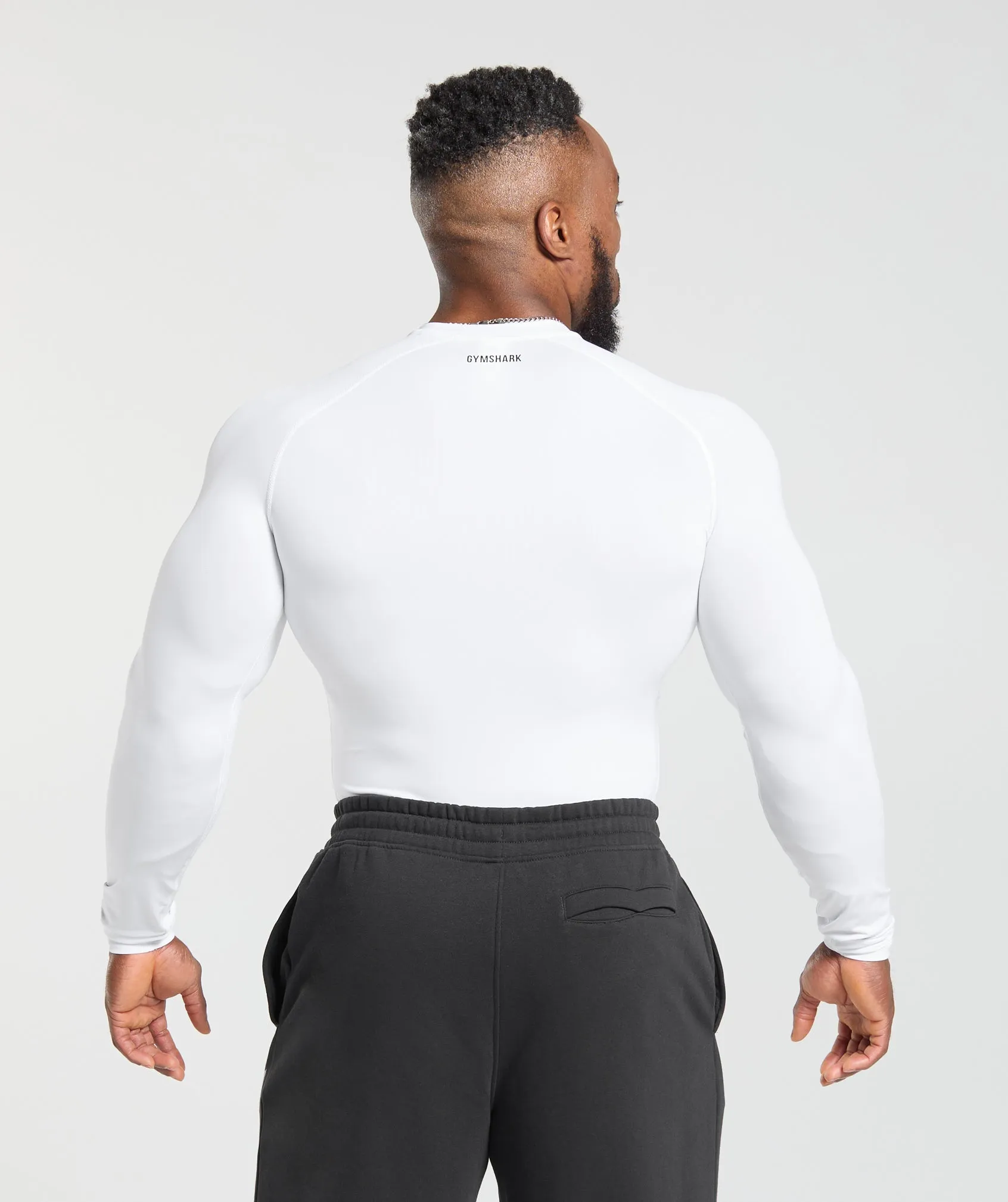 Gymshark Element Baselayer Long Sleeve T-Shirt - White sold by Gymshark product image thumbnail 2