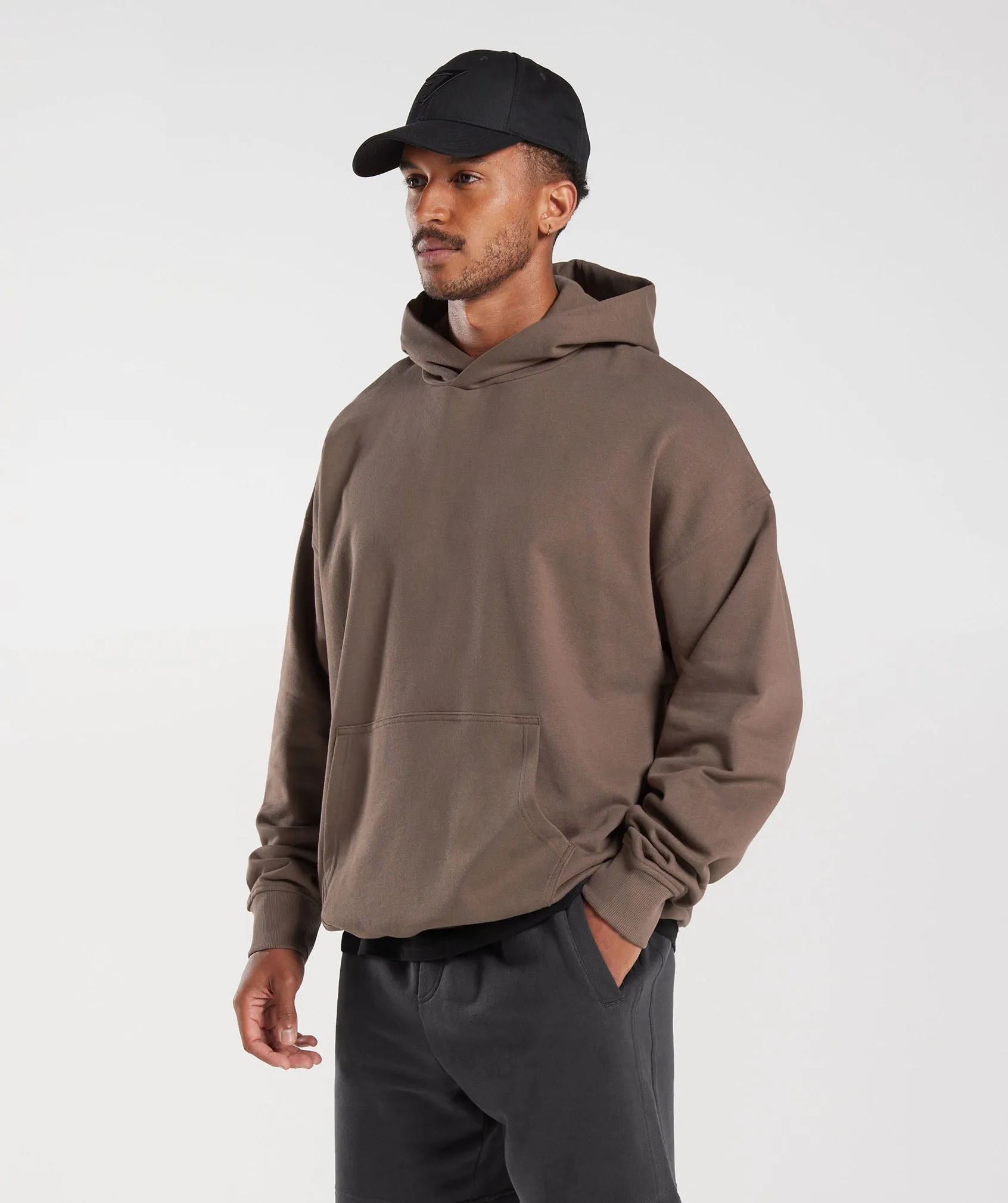 Gymshark Rest Day Essentials Hoodie - Truffle Brown sold by Gymshark product image thumbnail 3