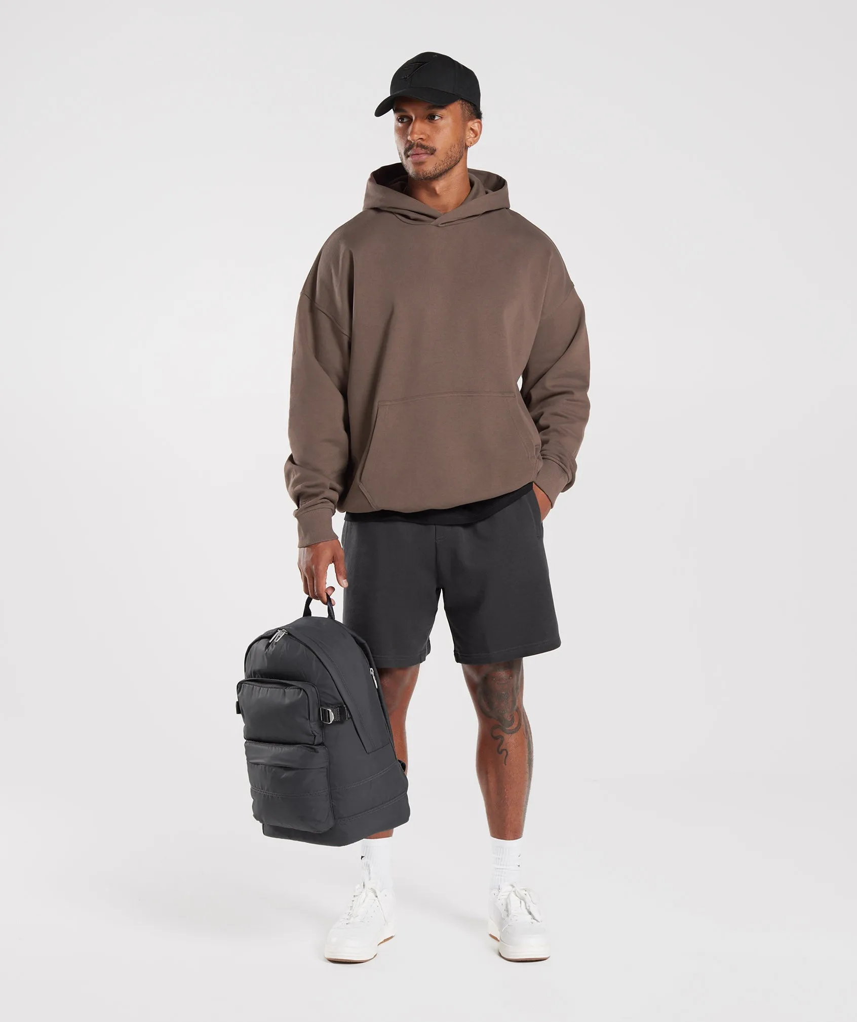 Gymshark Rest Day Essentials Hoodie - Truffle Brown sold by Gymshark product image thumbnail 4