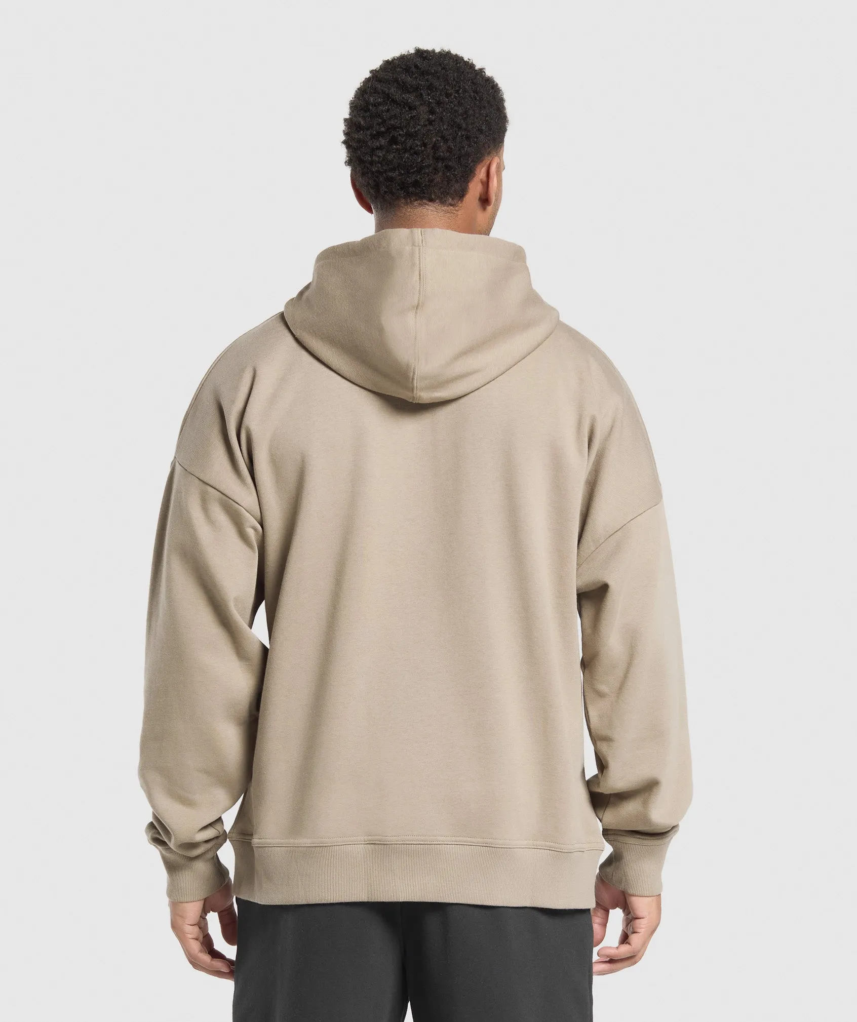 Gymshark Crest Oversized Zip Up Hoodie - Lifestyle Brown sold by Gymshark product image thumbnail 2