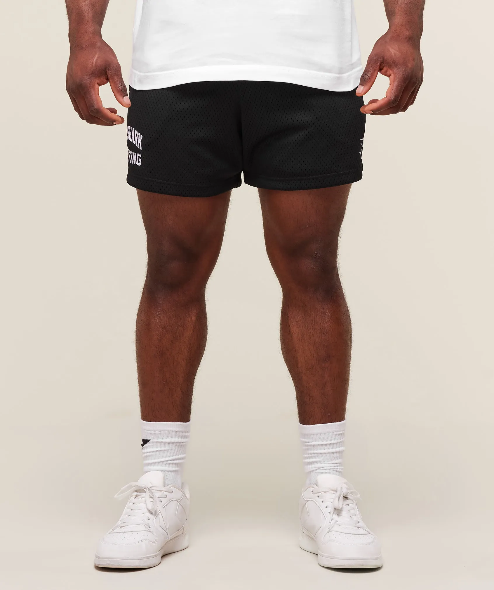 Gymshark Lifting Mesh 5" Shorts - Black sold by Gymshark