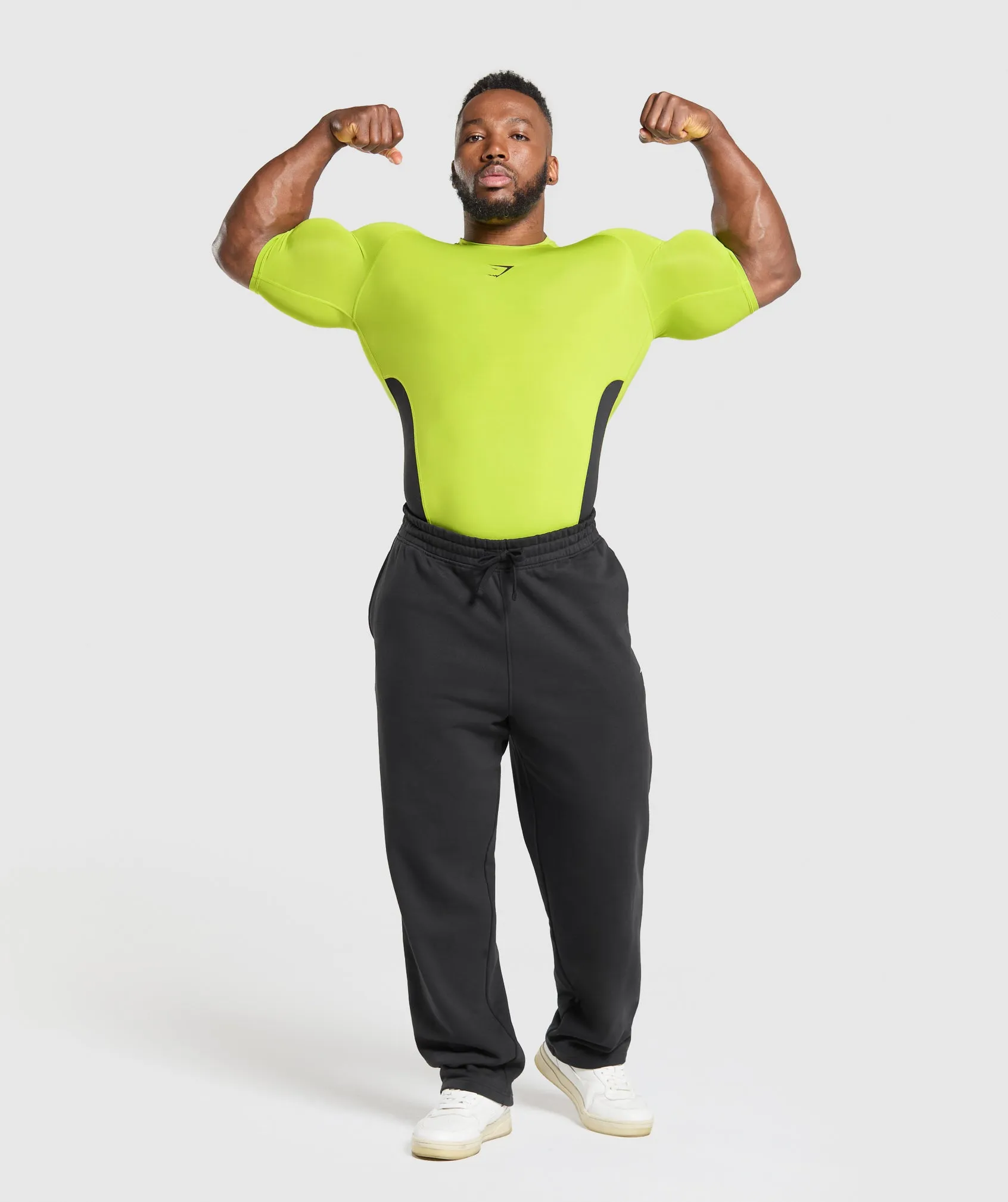 Gymshark Element Baselayer T-Shirt - Zest Green/Black sold by Gymshark product image thumbnail 4