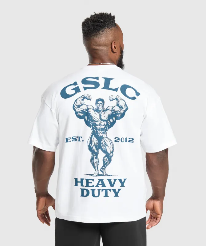 Gymshark Heavy Duty T-Shirt - White sold by Gymshark