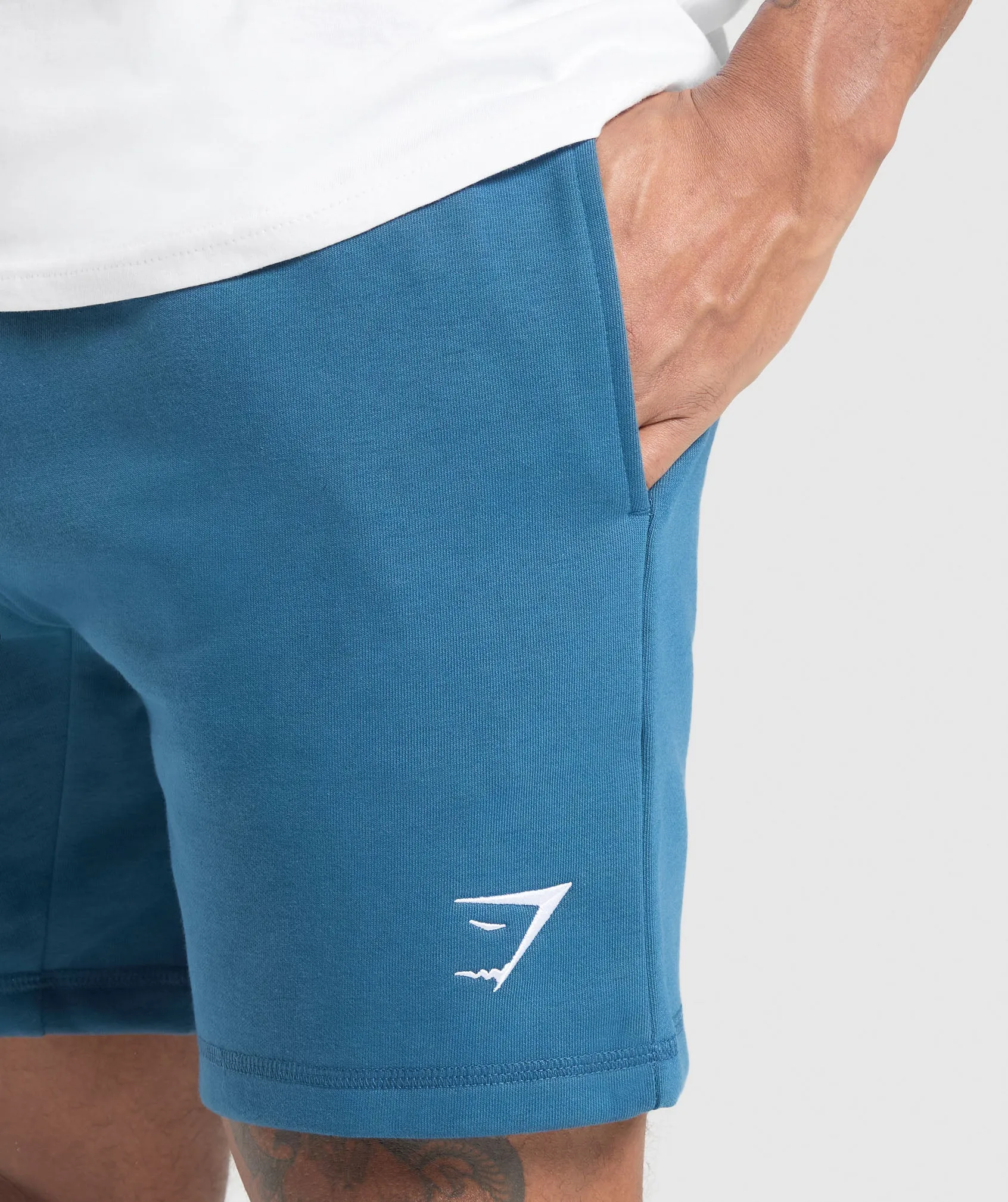 Gymshark Crest 7" Shorts - Success Blue sold by Gymshark product image thumbnail 5