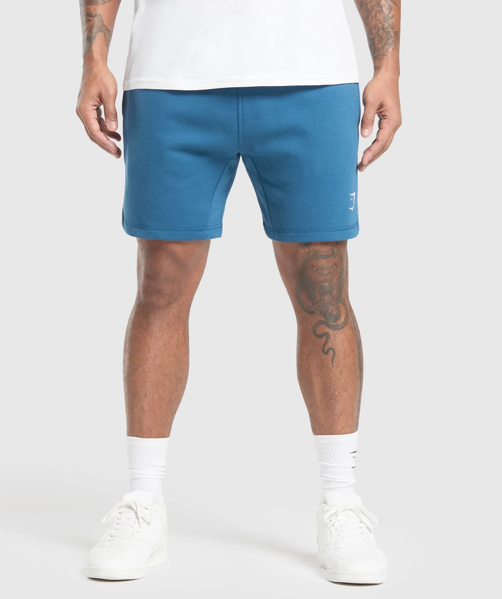 Gymshark Crest 7" Shorts - Success Blue sold by Gymshark