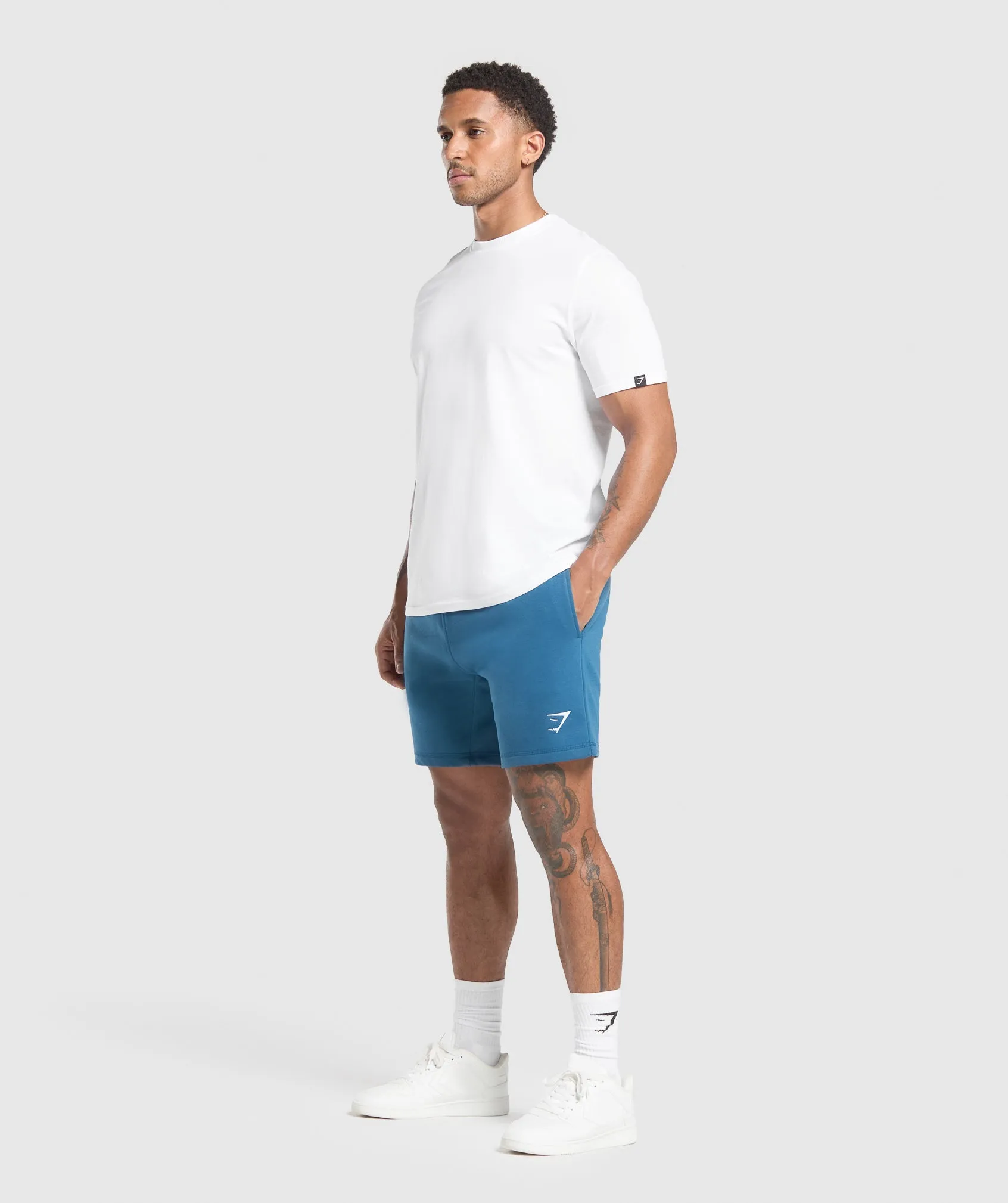 Gymshark Crest 7" Shorts - Success Blue sold by Gymshark product image thumbnail 3