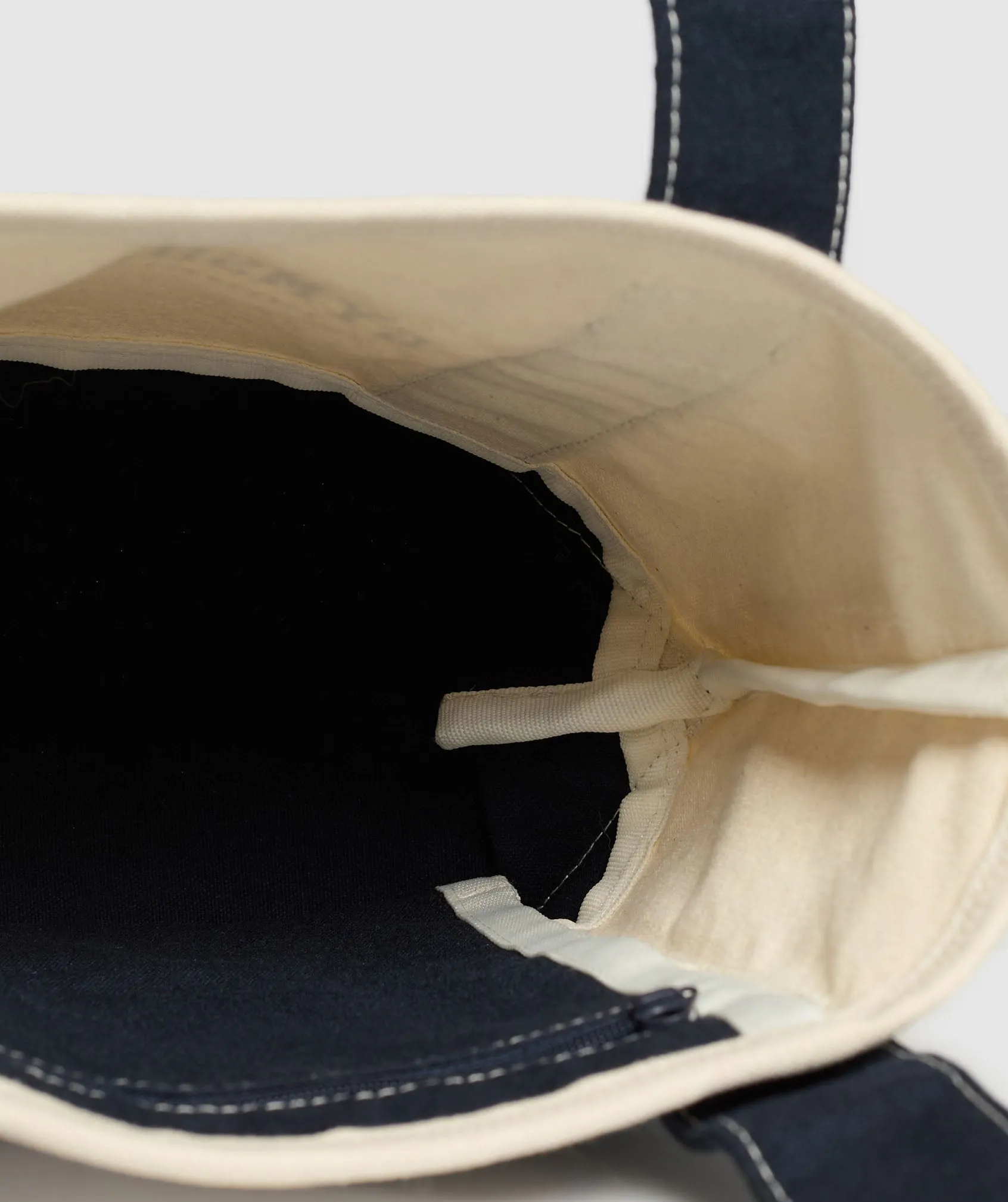 Gymshark Collegiate Mini Tote - Oat White/Heavy Blue sold by Gymshark product image thumbnail 4
