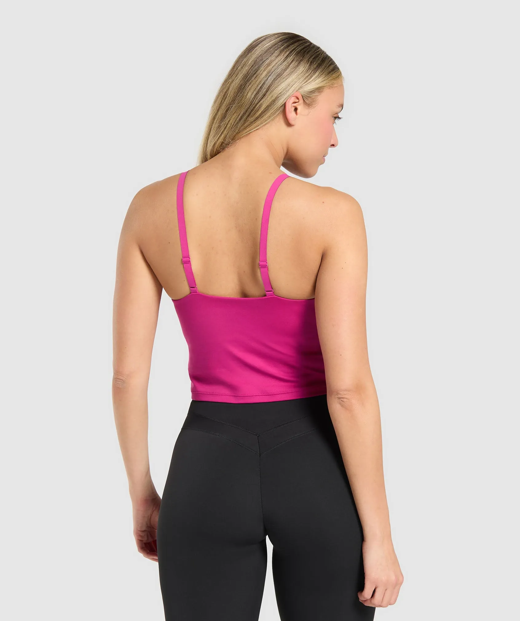 Gymshark Everyday Cami Tank With Shelf - Winning Pink sold by Gymshark product image thumbnail 2