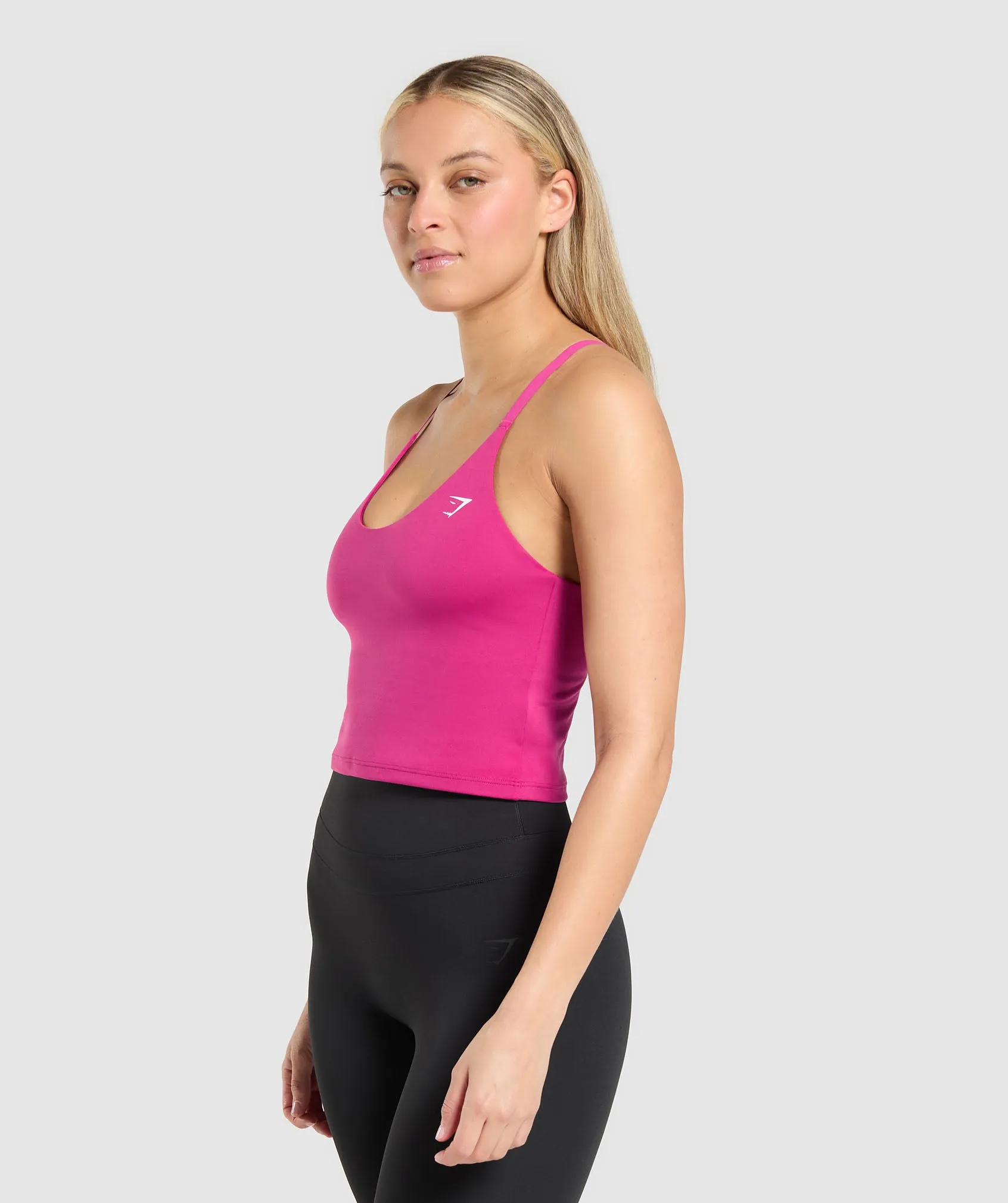 Gymshark Everyday Cami Tank With Shelf - Winning Pink sold by Gymshark product image thumbnail 3