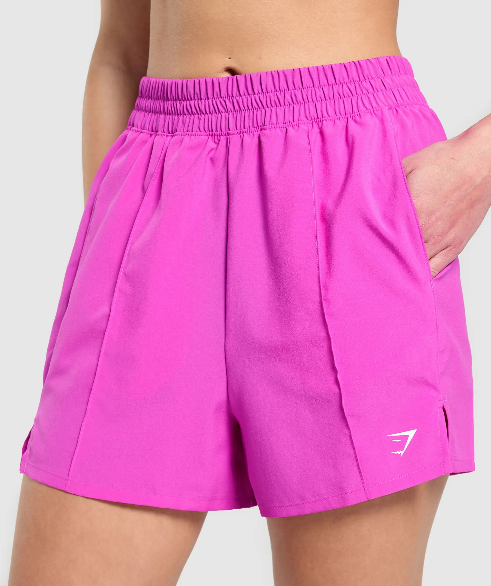 Gymshark Pintuck Shorts - Vibrant Pink sold by Gymshark product image thumbnail 5
