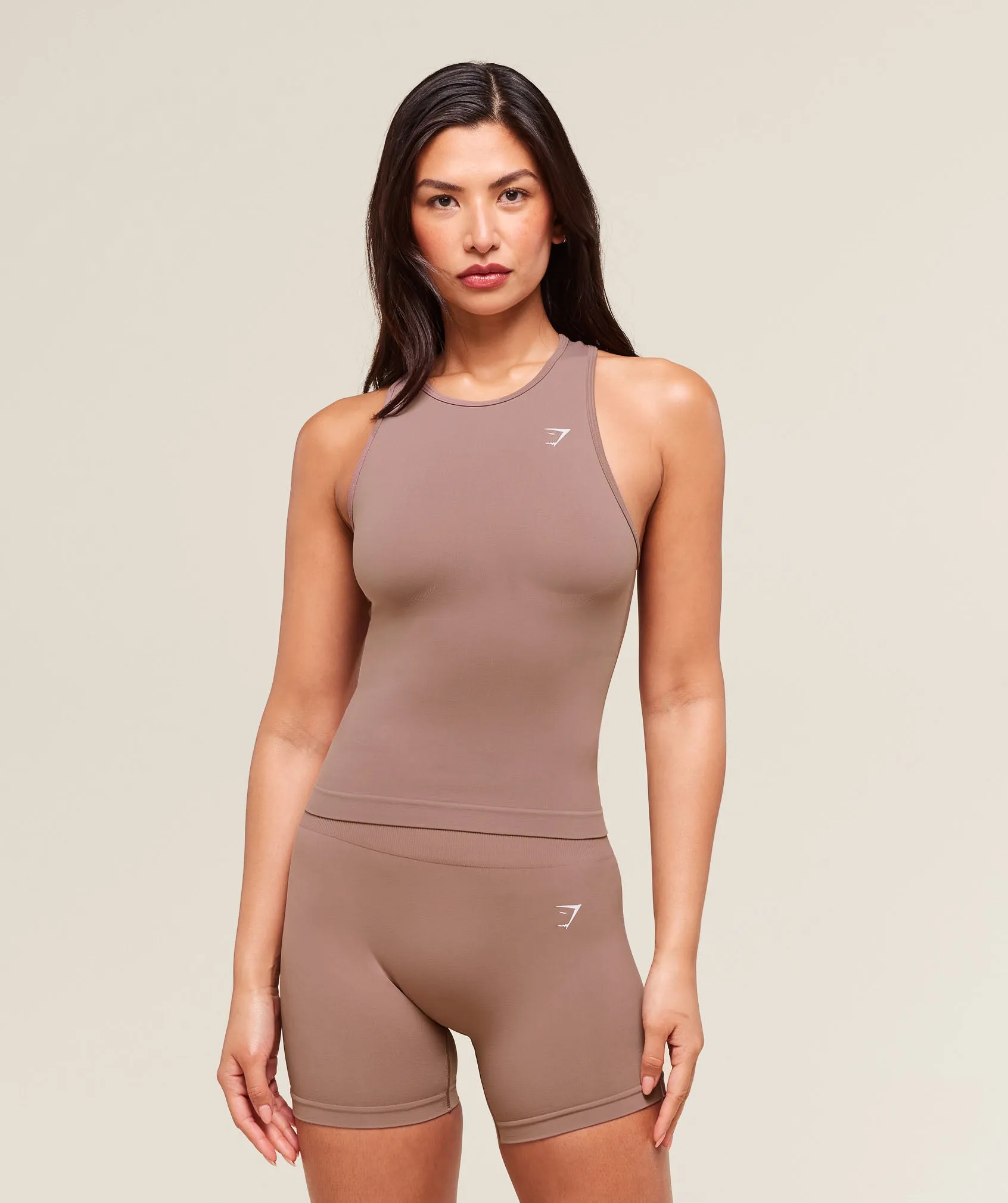 Gymshark Everyday Seamless Tight Fit Tank - Chestnut Pink sold by Gymshark