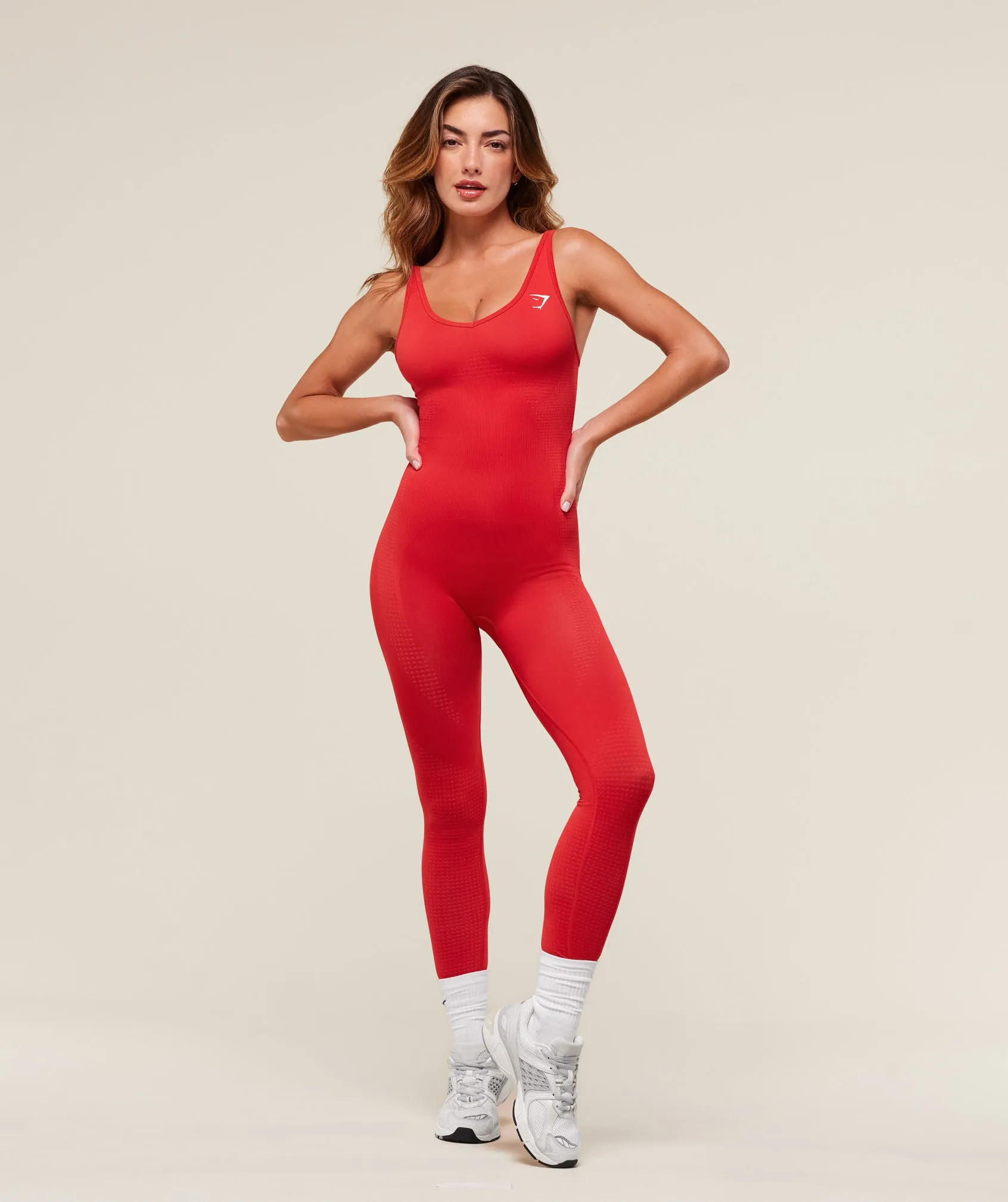 Gymshark Vital Soft All in One - Velocity Red sold by Gymshark