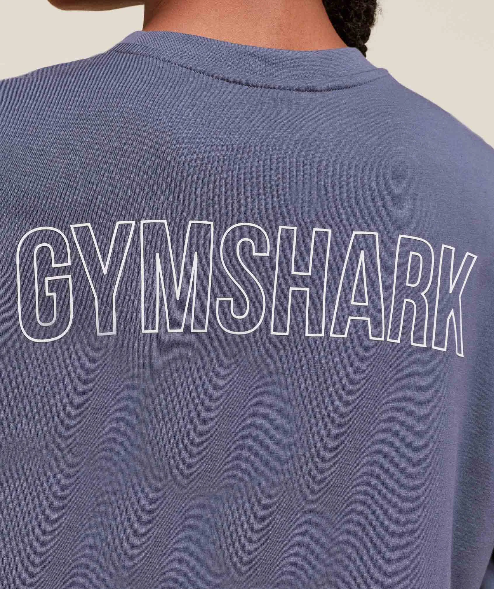 Gymshark Trace Graphic Long Sleeve Top - Weighted Purple sold by Gymshark product image thumbnail 4