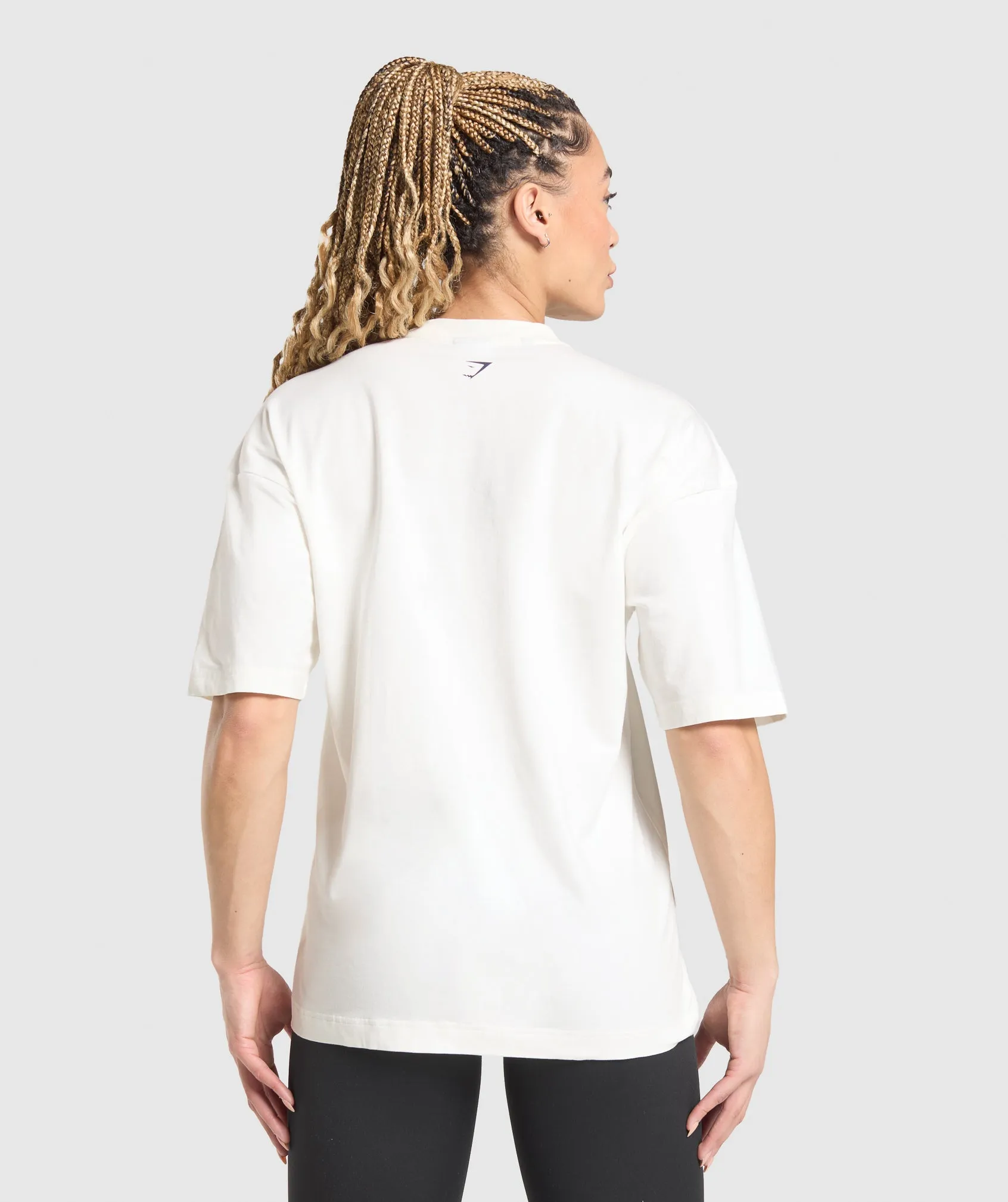 Gymshark Lifting Girl Graphic Oversized Tee - Soft White sold by Gymshark product image thumbnail 2