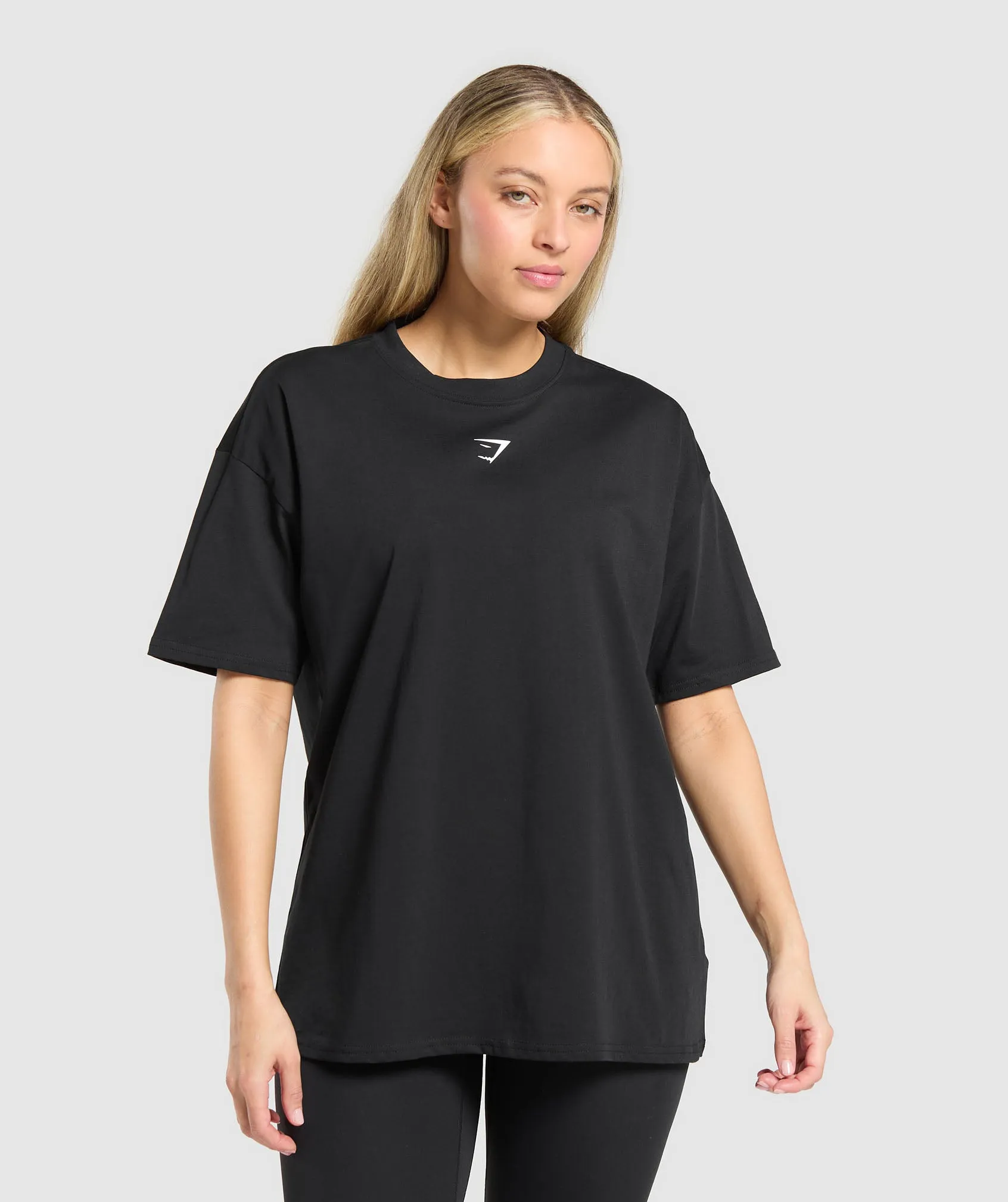 Gymshark Trace Graphic Oversized T-Shirt - Black sold by Gymshark product image thumbnail 2