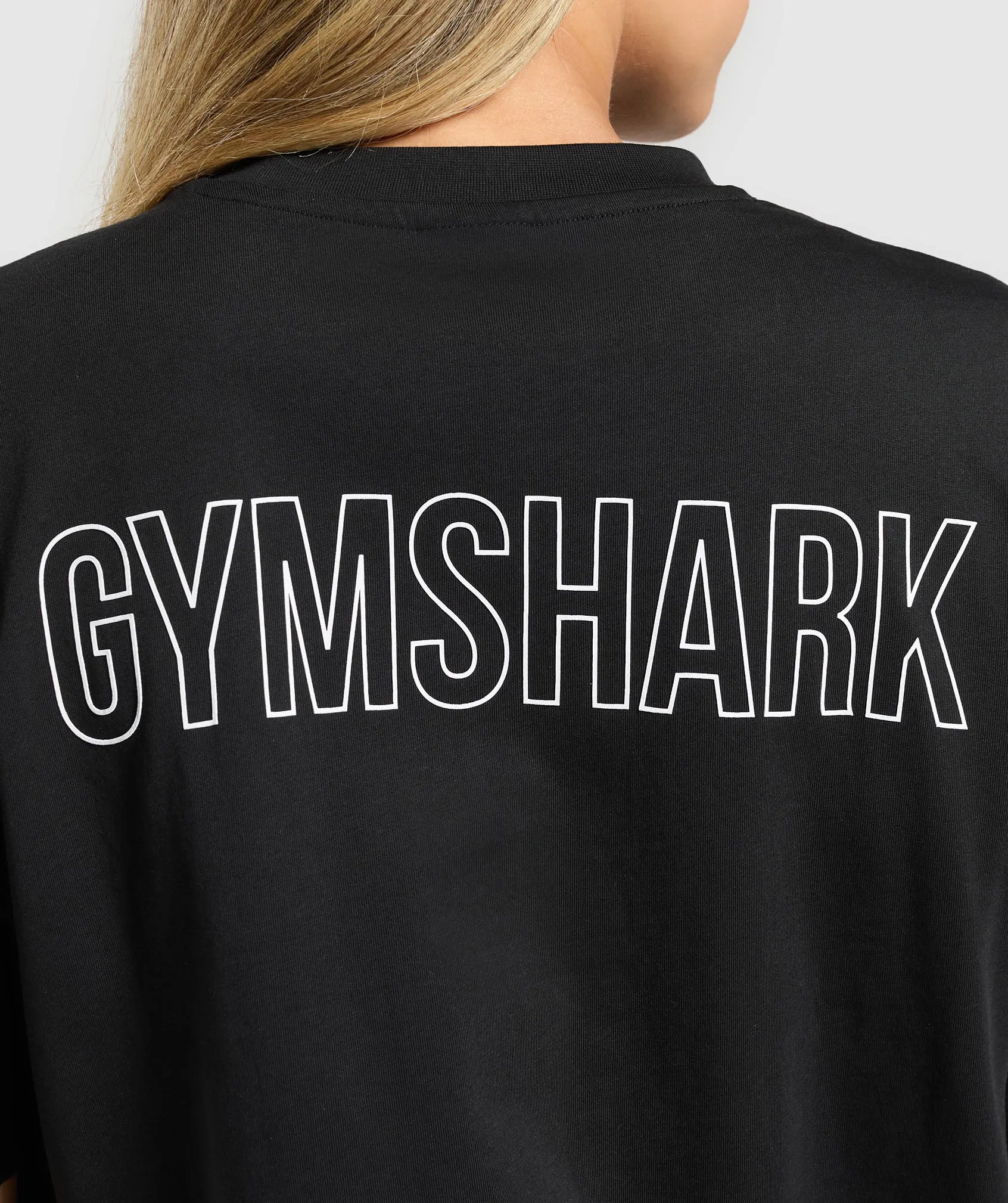 Gymshark Trace Graphic Oversized T-Shirt - Black sold by Gymshark product image thumbnail 4